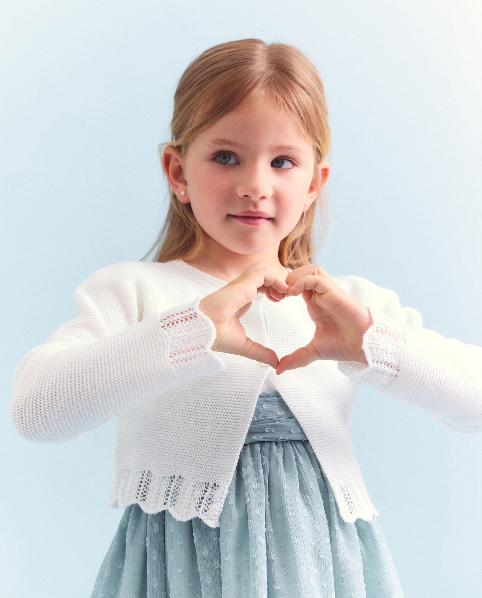 Casaco de Tricot Perlé de Cerimónia Coconut El Corte Inglés Branco-1