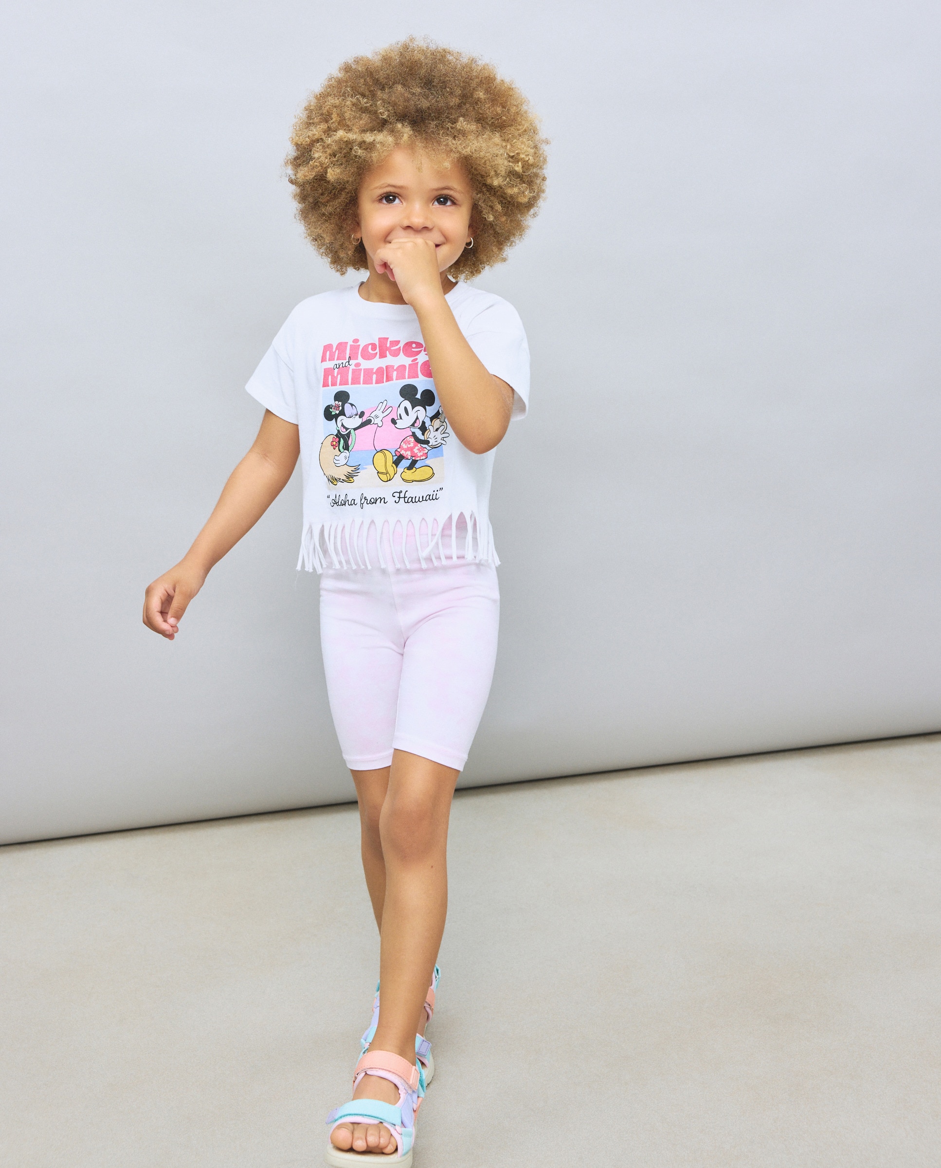 Conjunto Curto Minnie & Mickey com Franjas Multicolor-1