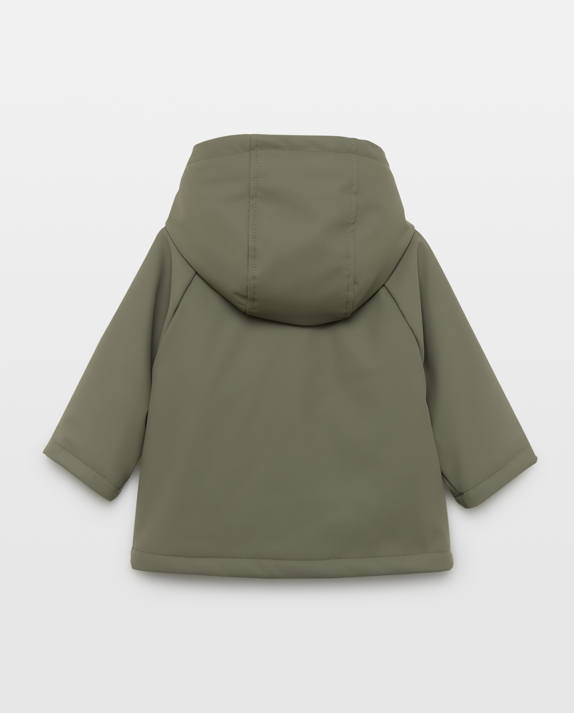 Parka de bebé con capucha engomada y forro de borrego 520 Kaki-2