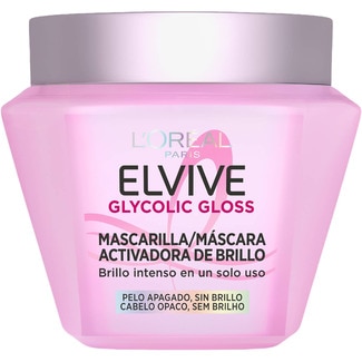 mascarilla de pelo Activadora de Brillo Glycolic Gloss tarro 310 ml para pelo apagado - Elvive