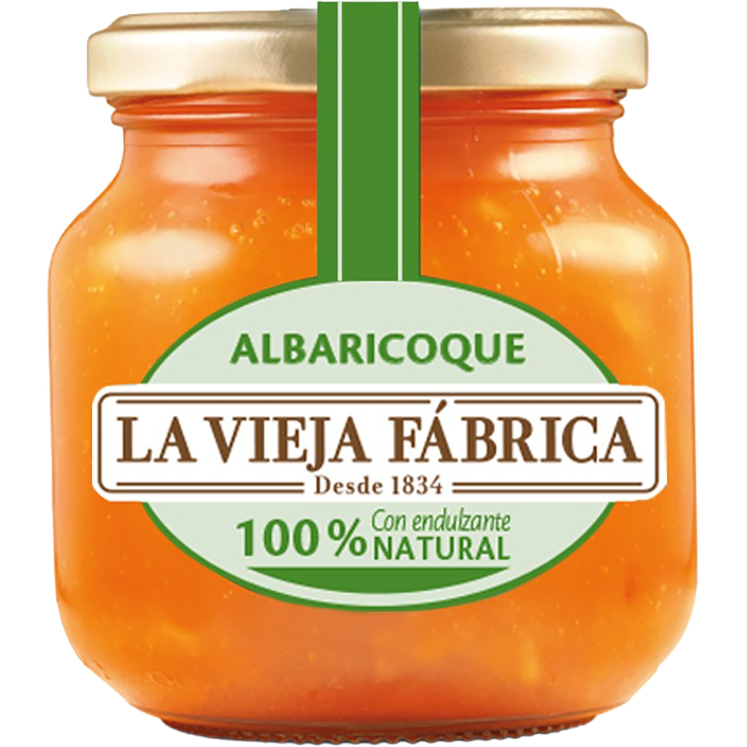 mermelada de albaricoque 100% con endulzante natural frasco 280 g