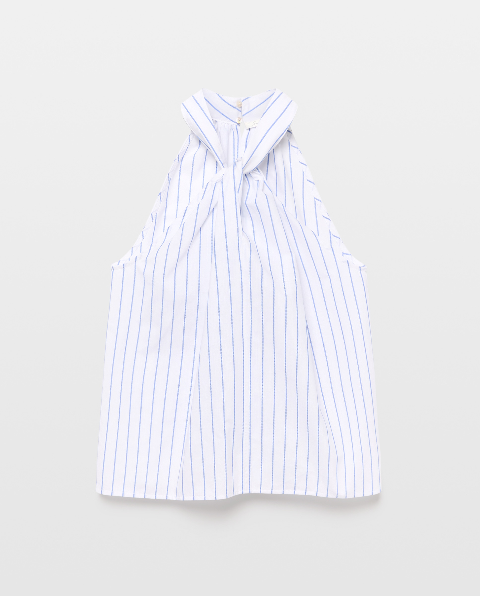 Top com Gola Halter Branco-5