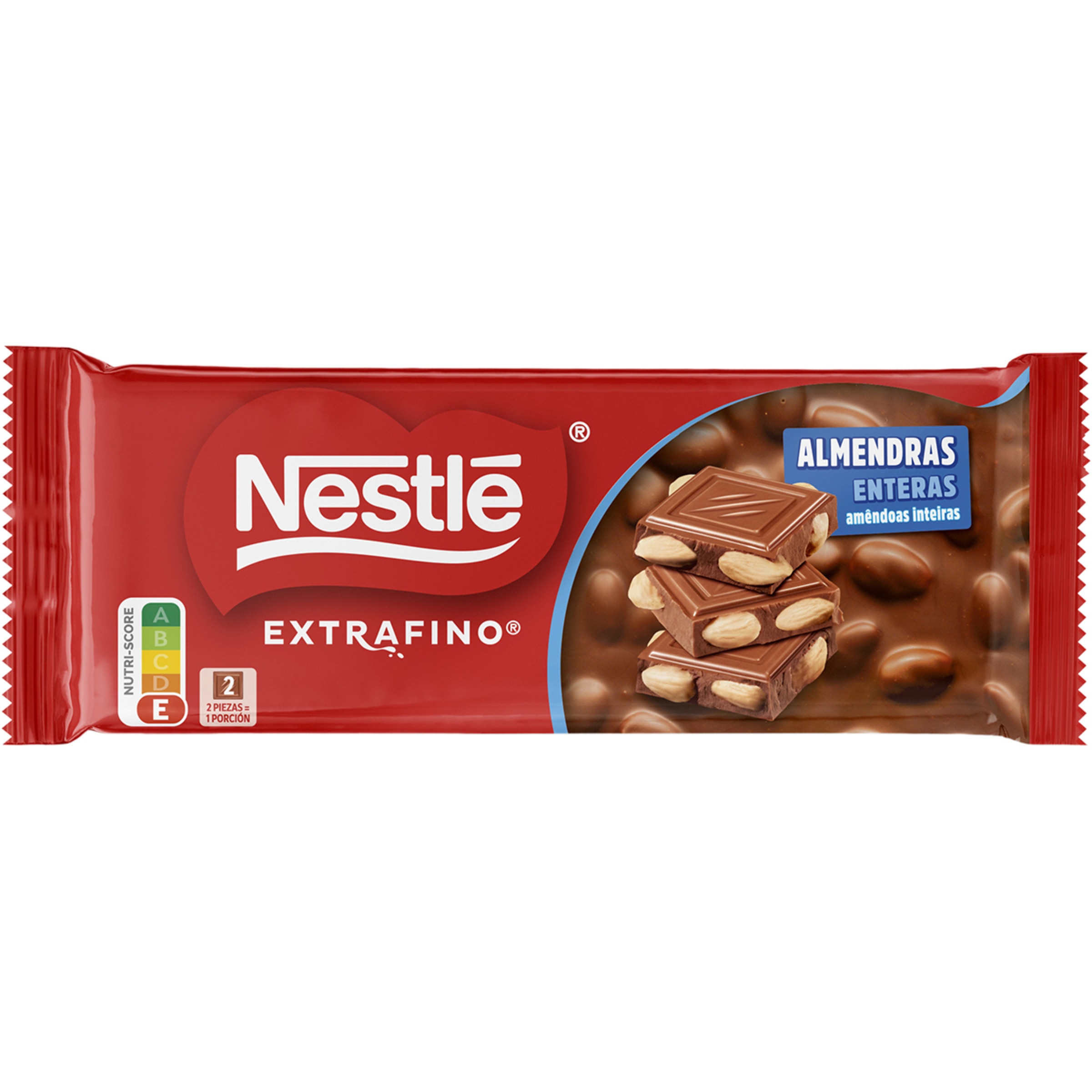 chocolate con leche y almendras enteras tableta 100 g