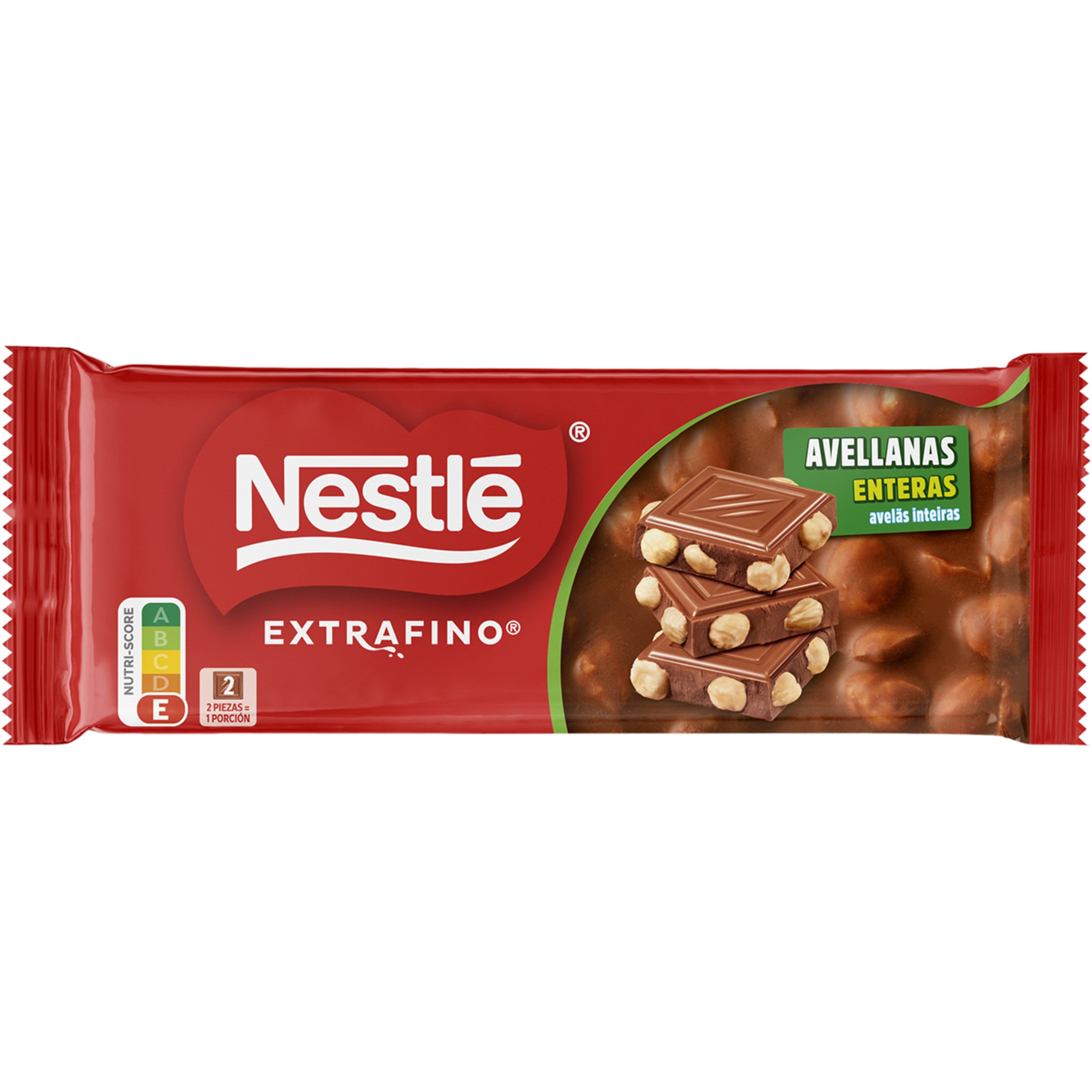 chocolate con leche y avellanas enteras tableta 100 g