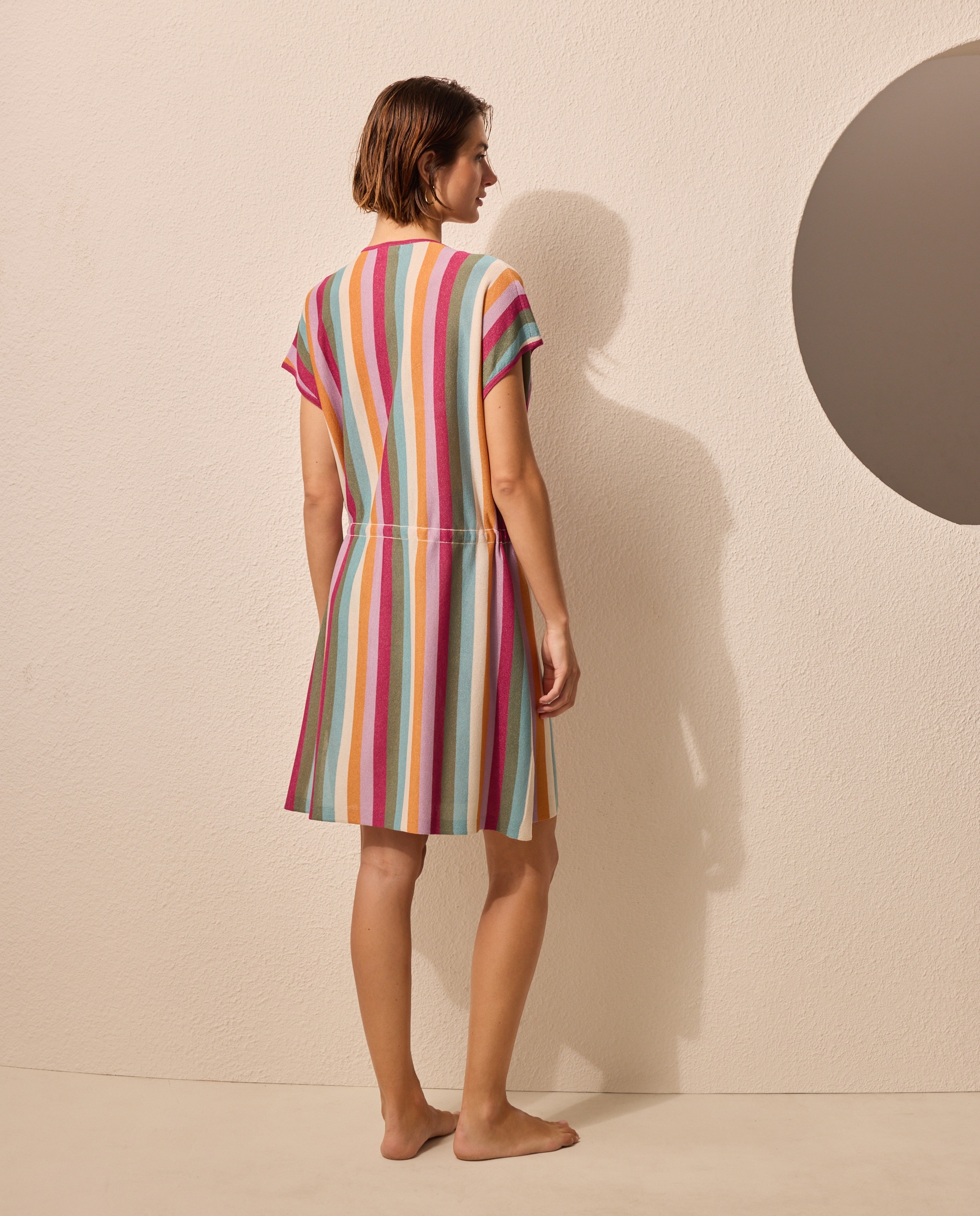 Kaftan de Praia Liso Multicolor-3