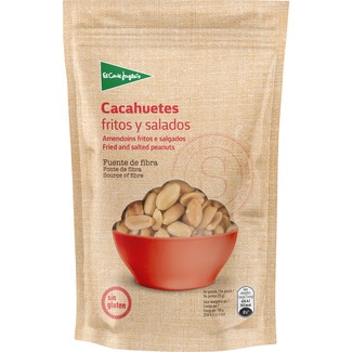 cacahuetes fritos y salados Sin Gluten bolsa 150 g - El Corte Ingles