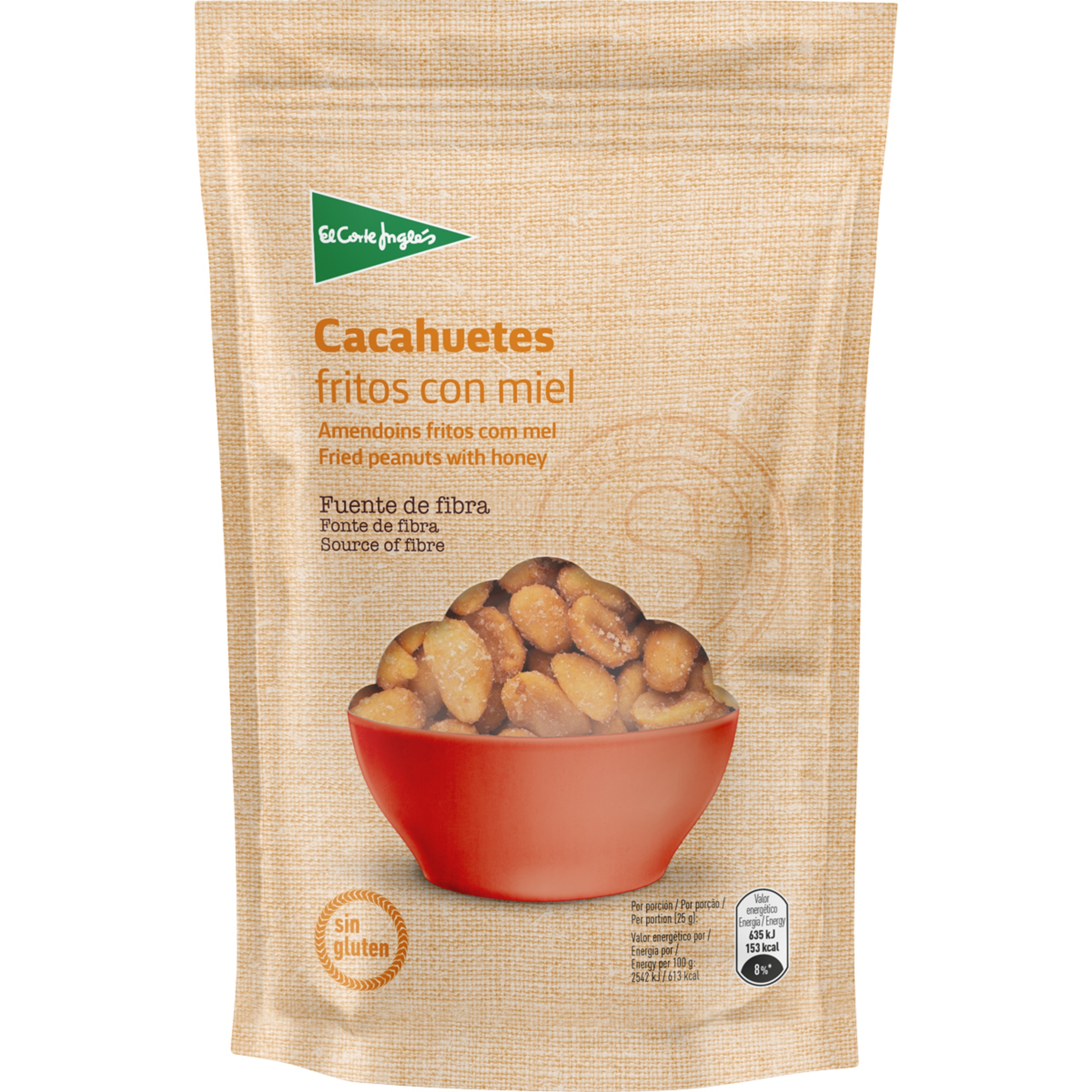 cacahuetes fritos con miel Sin Gluten bolsa 150 g