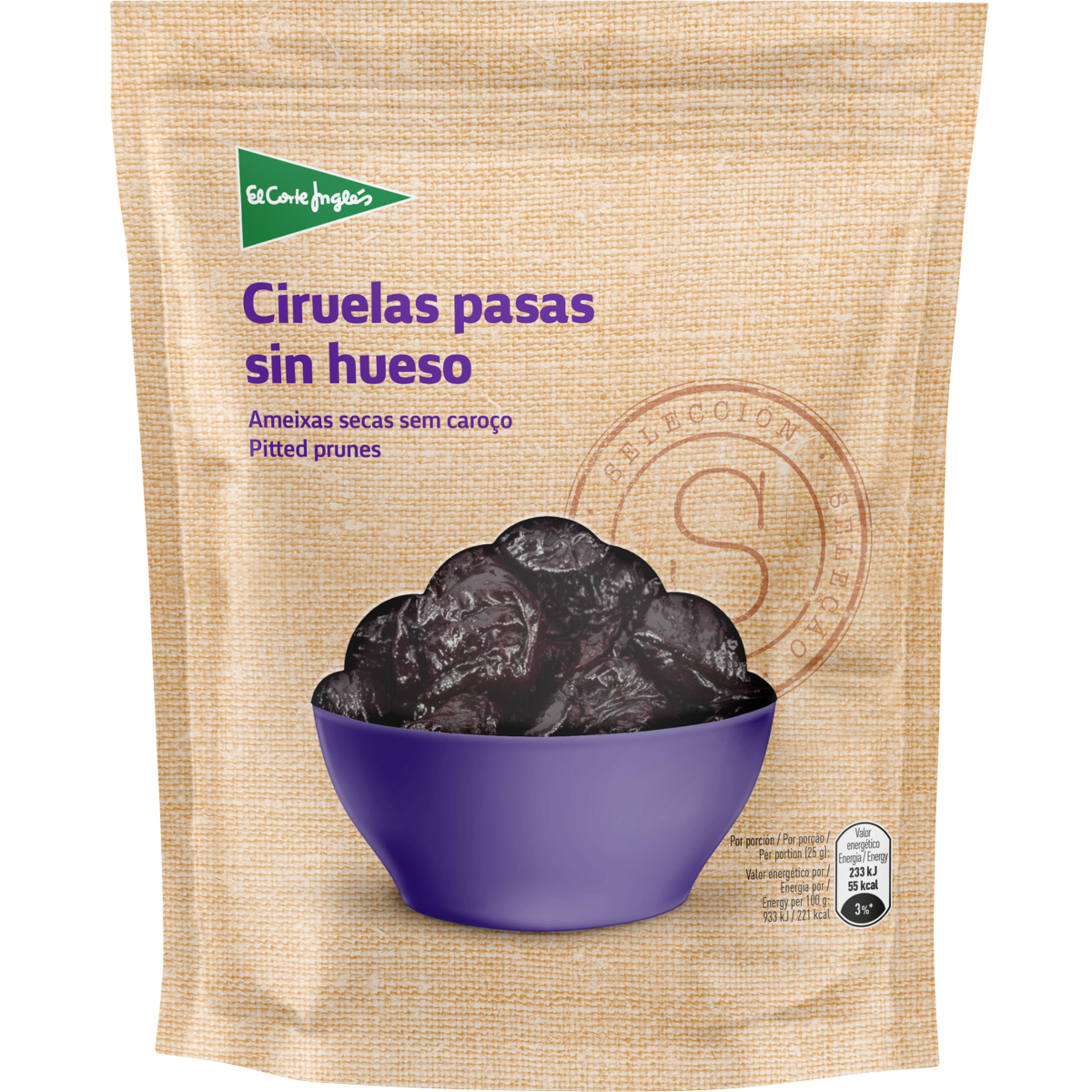 ciruela pasa sin hueso bolsa 195 g