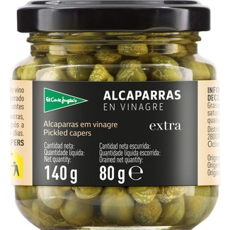 alcaparras en vinagre frasco 80 g neto escurrido - El Corte Ingles