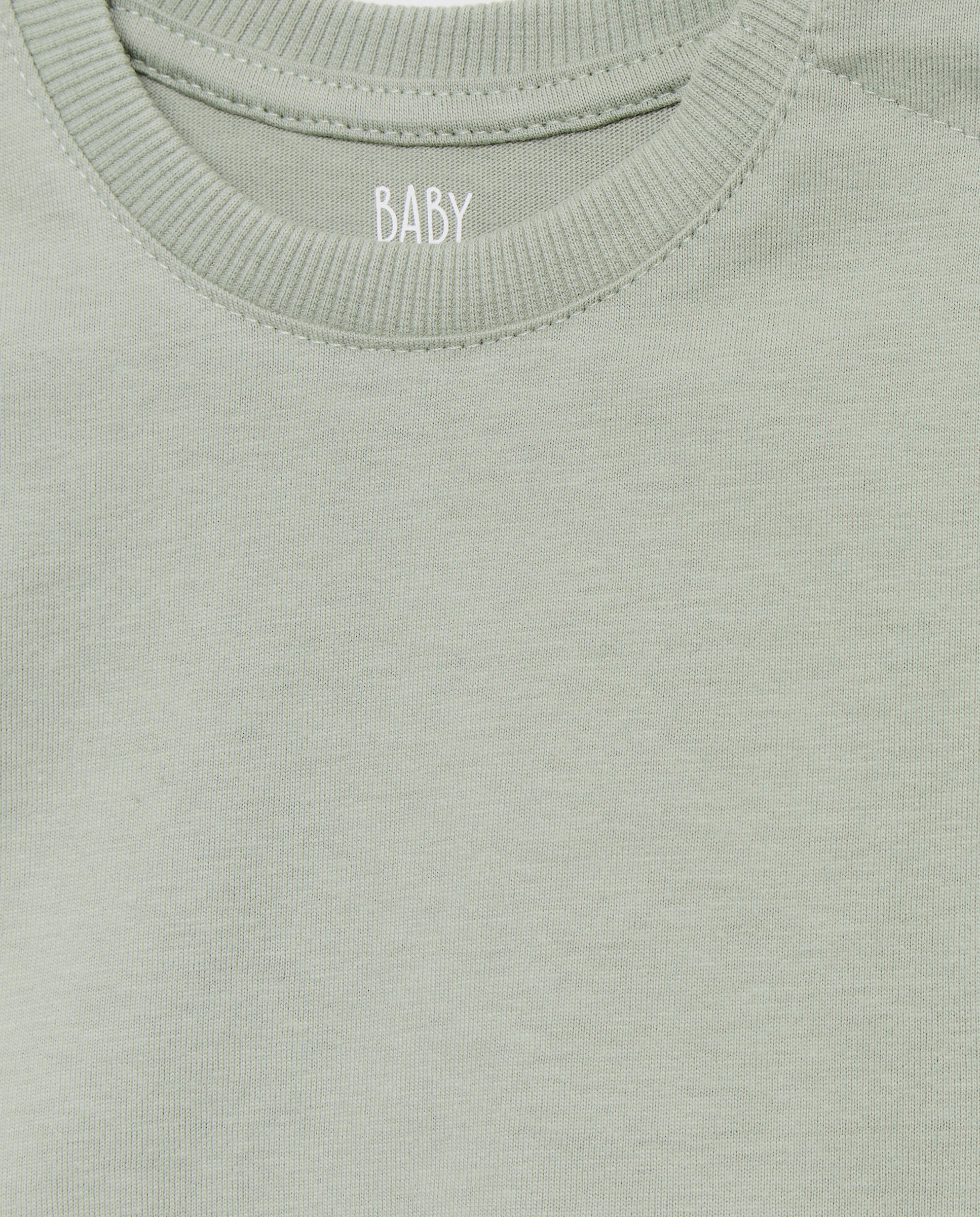Camiseta de bebé básica lisa manga corta - Baby El Corte Inglés - Verde Verde-3
