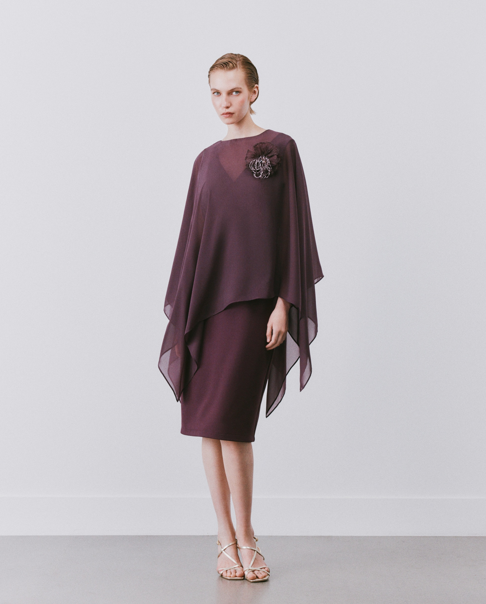 Imagen 1 de Vestido corto sin mangas liso de mujer 530 Verde oscuro