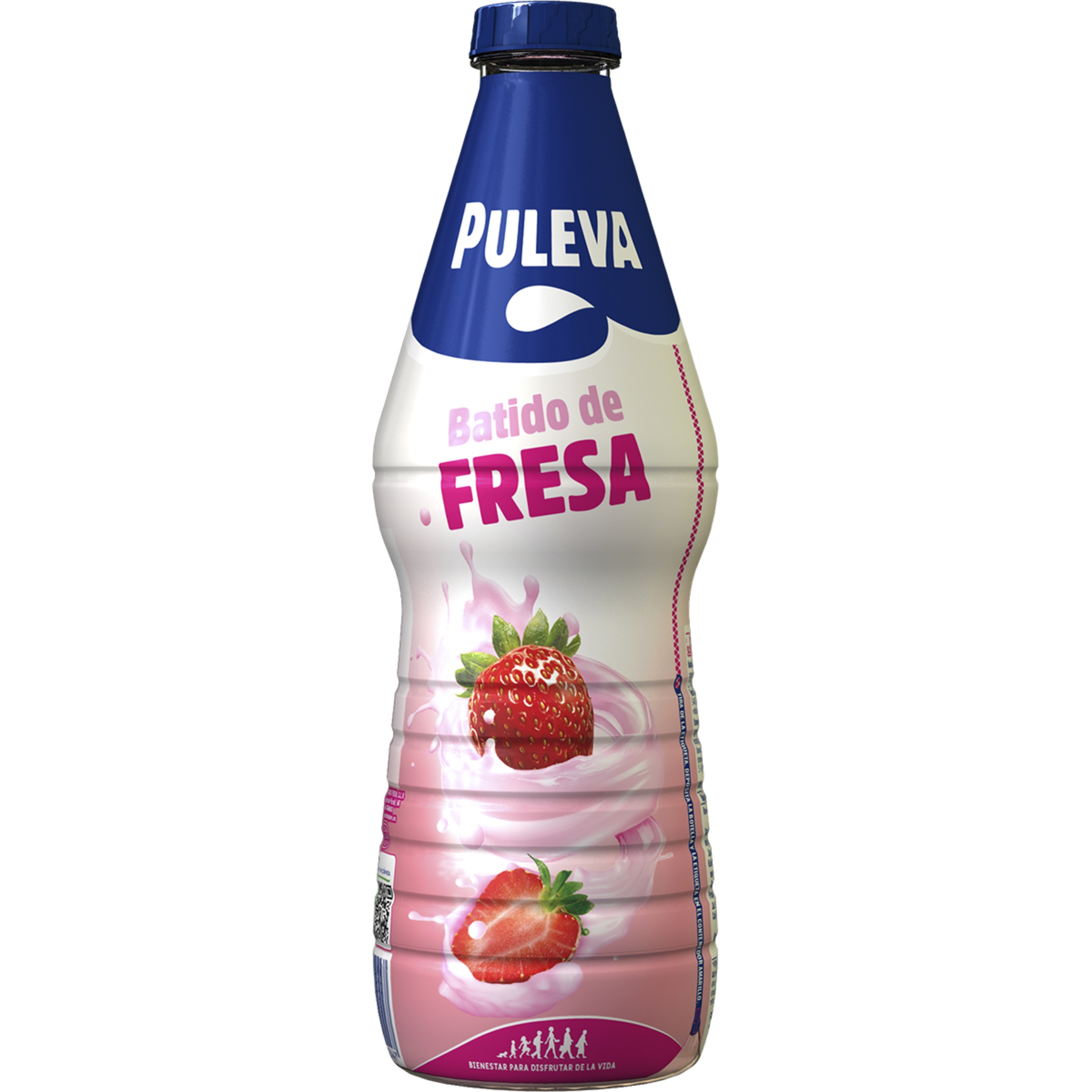 batido de fresa 90% de leche sin gluten botella 1 l