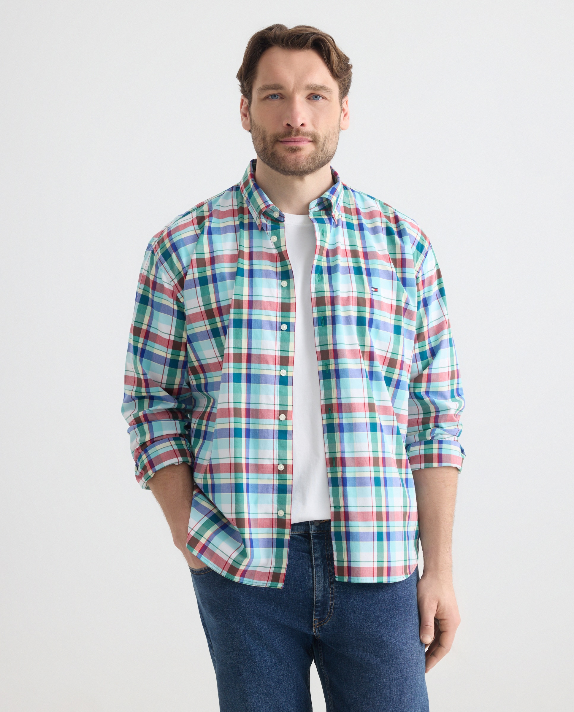 Imagem 0 de Camisa de Popelina com Manga Comprida Tamanhos Grandes