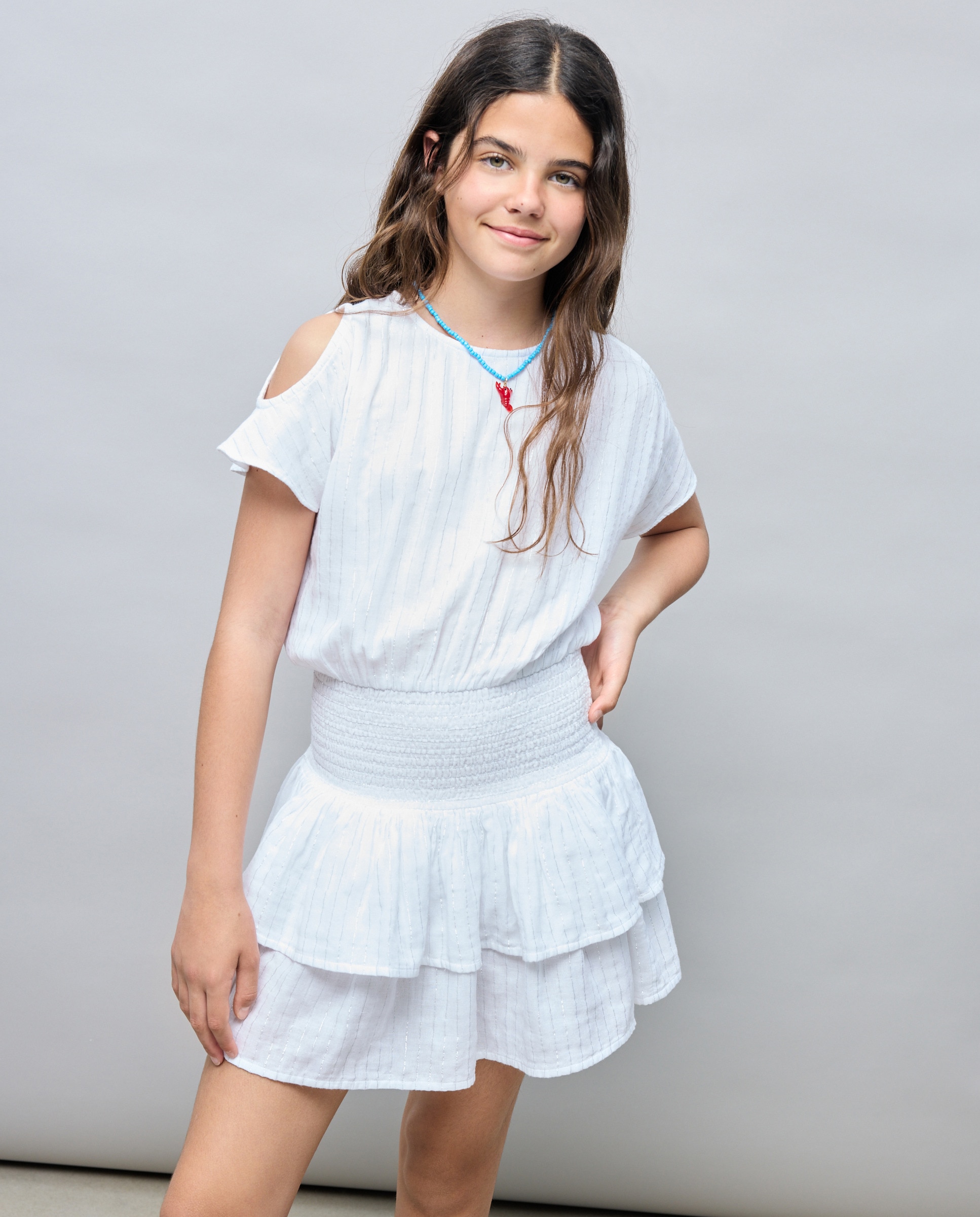 Imagem 0 de Vestido de Manga Curta com Cut Out no Ombro