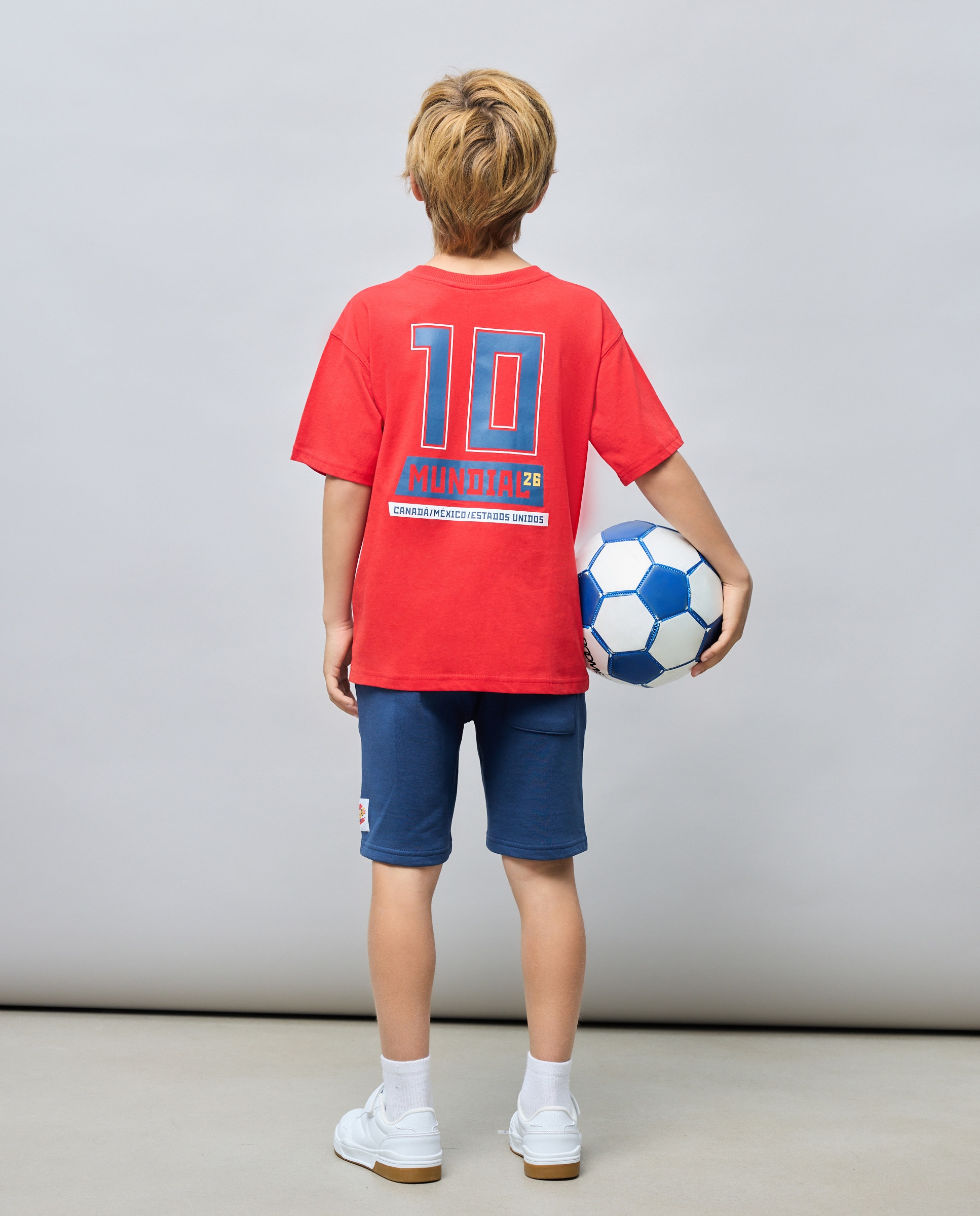 Bermuda felpa mundial para niño - Kids El Corte Inglés - Azul marino Azul marino-3