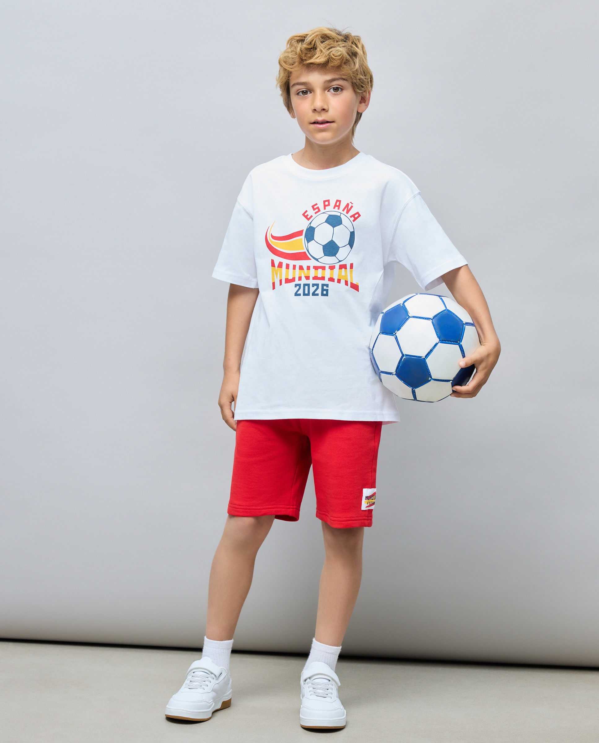 Bermudas de Felpa Mundial para Criança Kids El Corte Inglés 600 Vermelho-1
