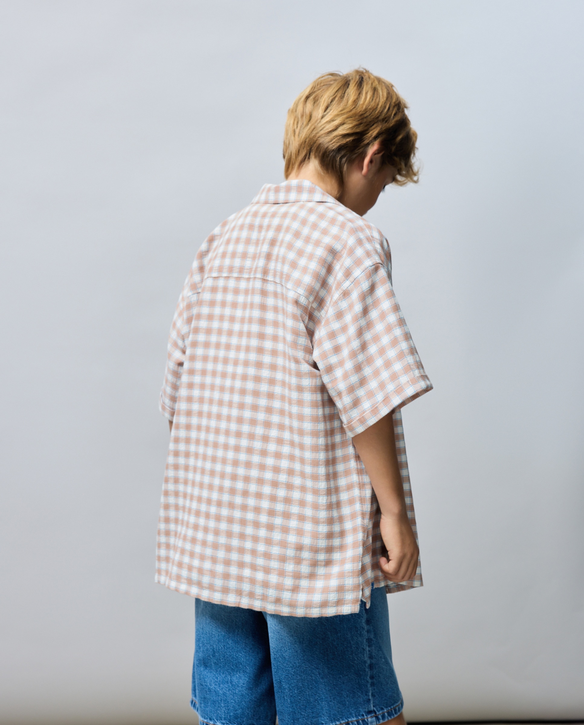 Camisa de niño manga larga tejido cuadros - Kids El Corte Inglés - Marrón Marrón-3