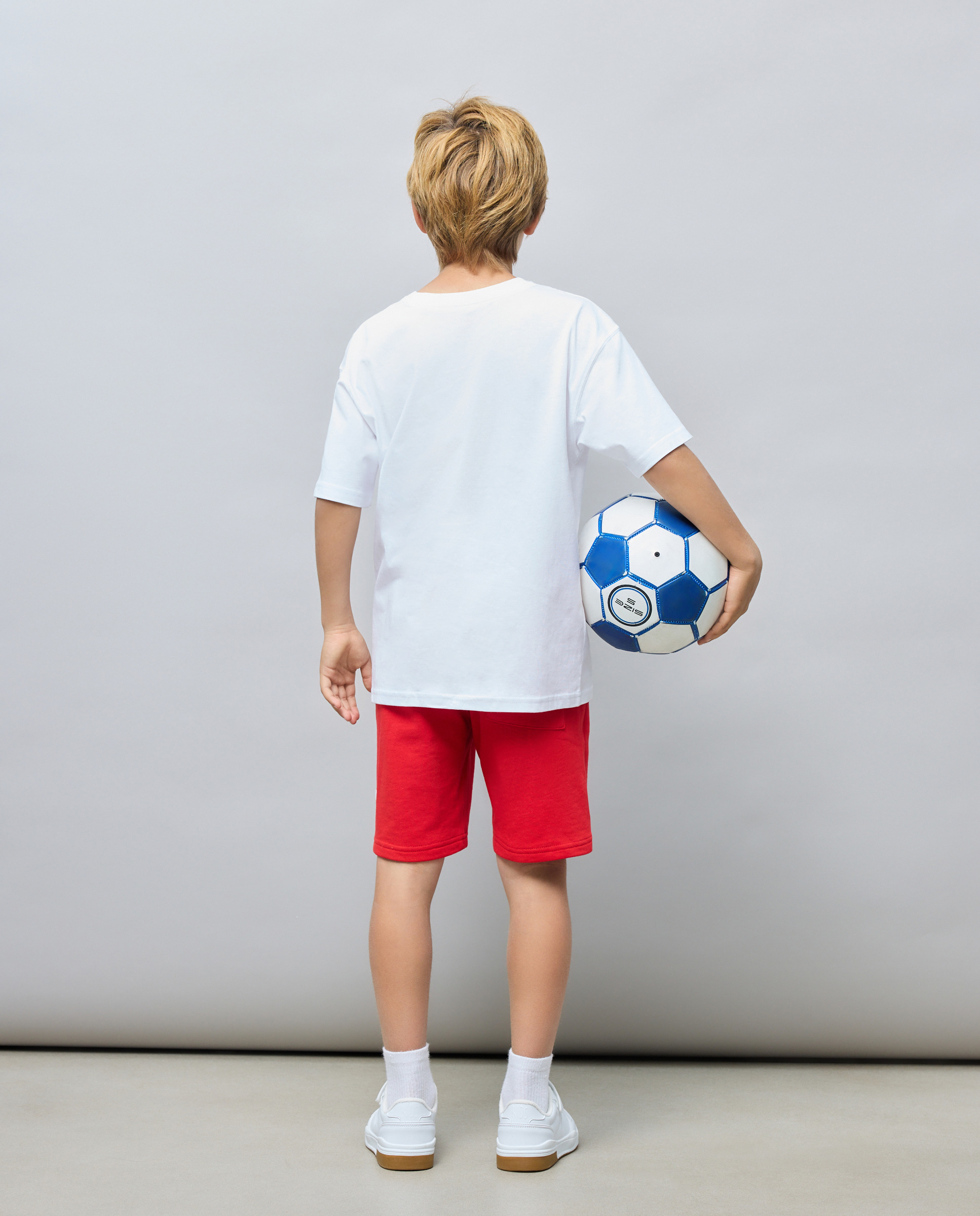 T-shirt de Manga Curta e Gola Redonda Mundial para Criança Kids El Corte Inglés Branco-3