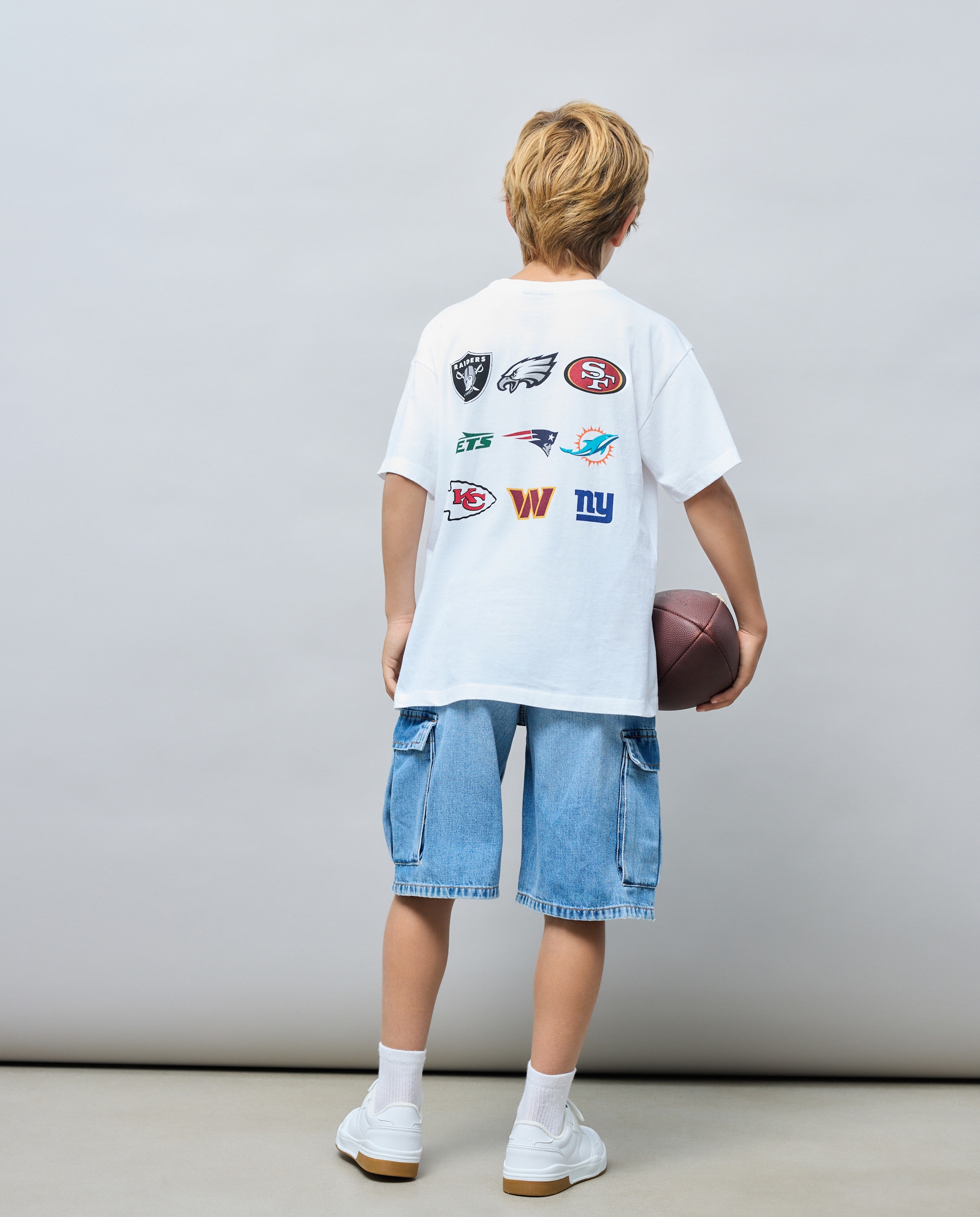 Camiseta manga corta licencia NFL logos de niño - Kids El Corte Inglés - Blanco Blanco-4