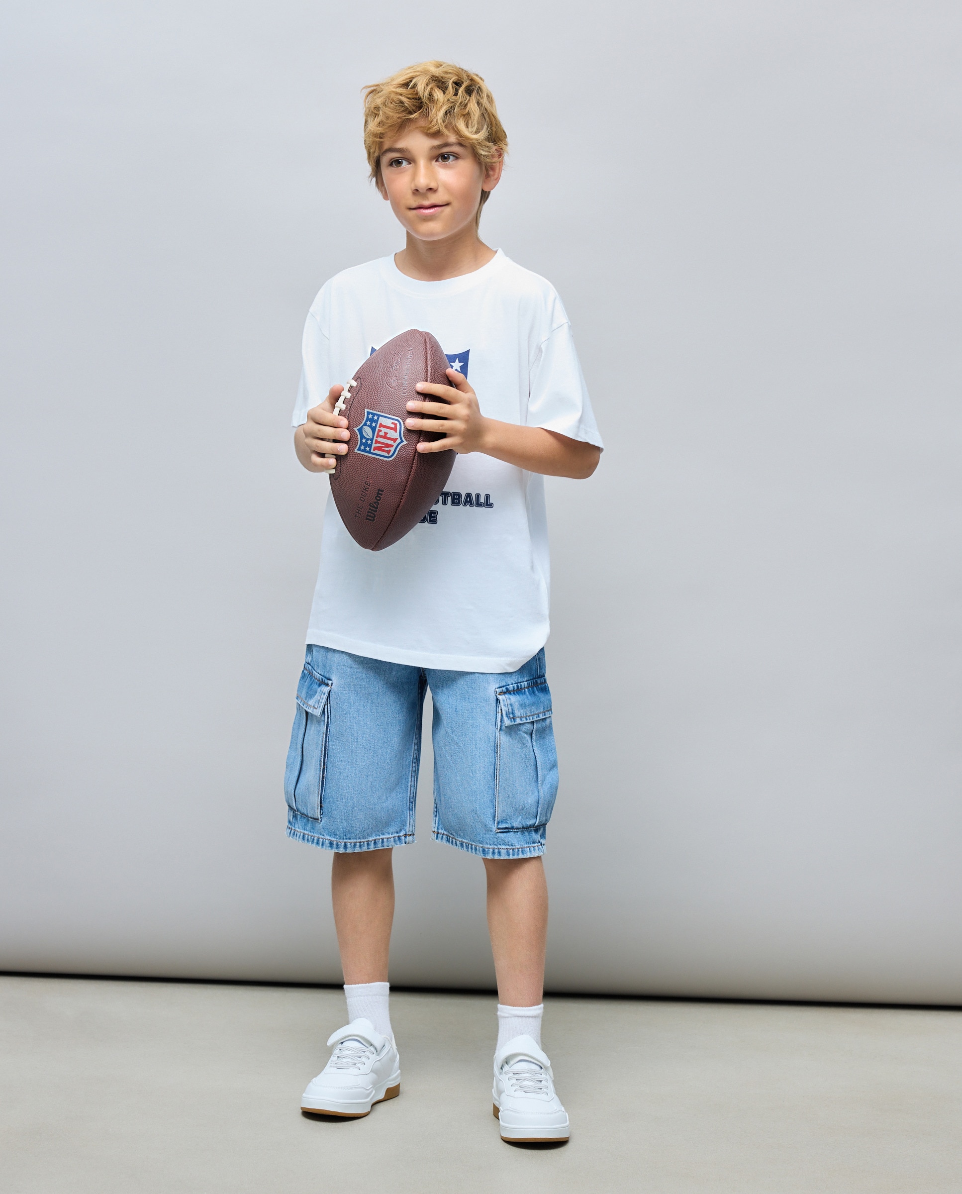 Camiseta manga corta licencia NFL logos de niño - Kids El Corte Inglés - Blanco Blanco-3