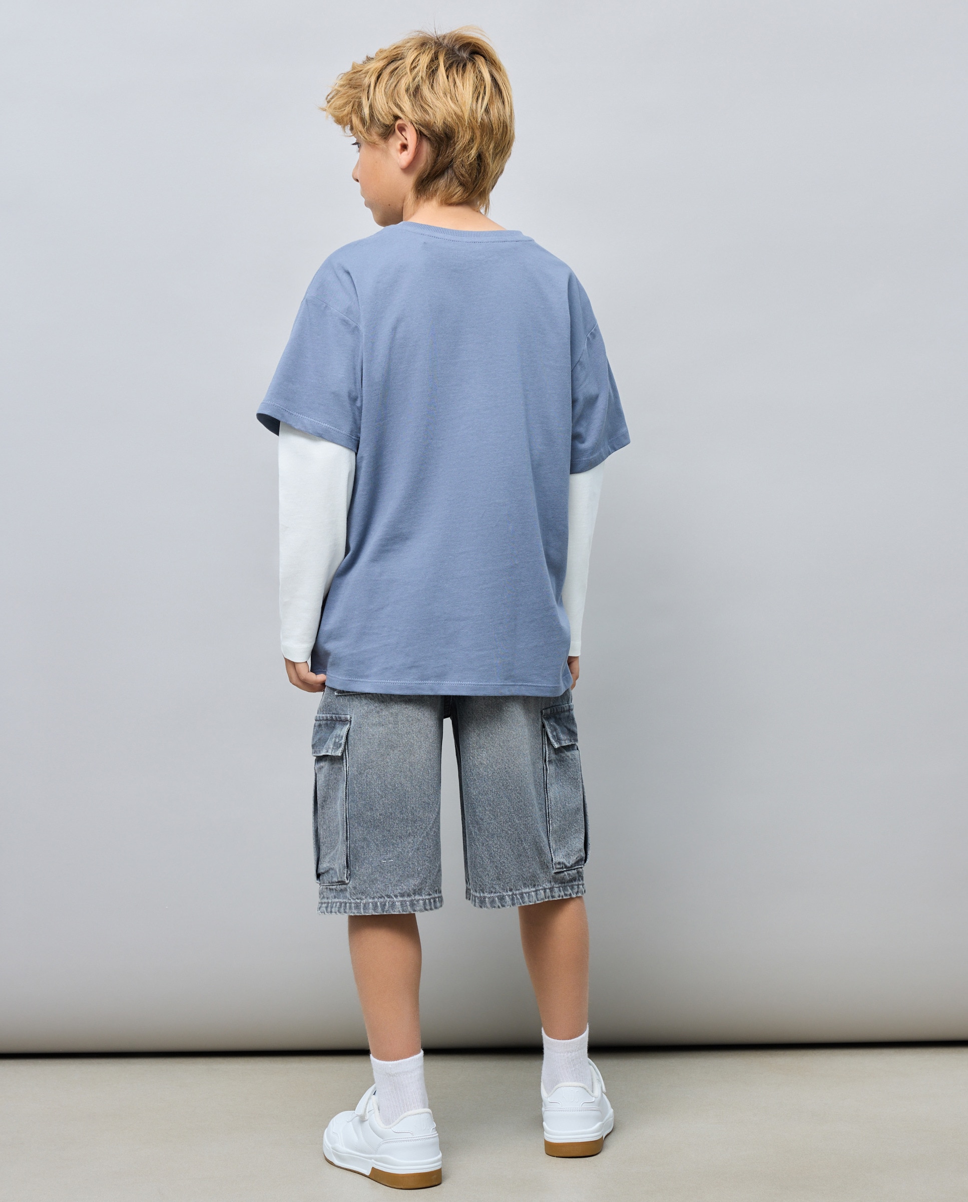 T-shirt de Manga Curta com Estampado Rolling Stones Kids El Corte Inglés Azul-3