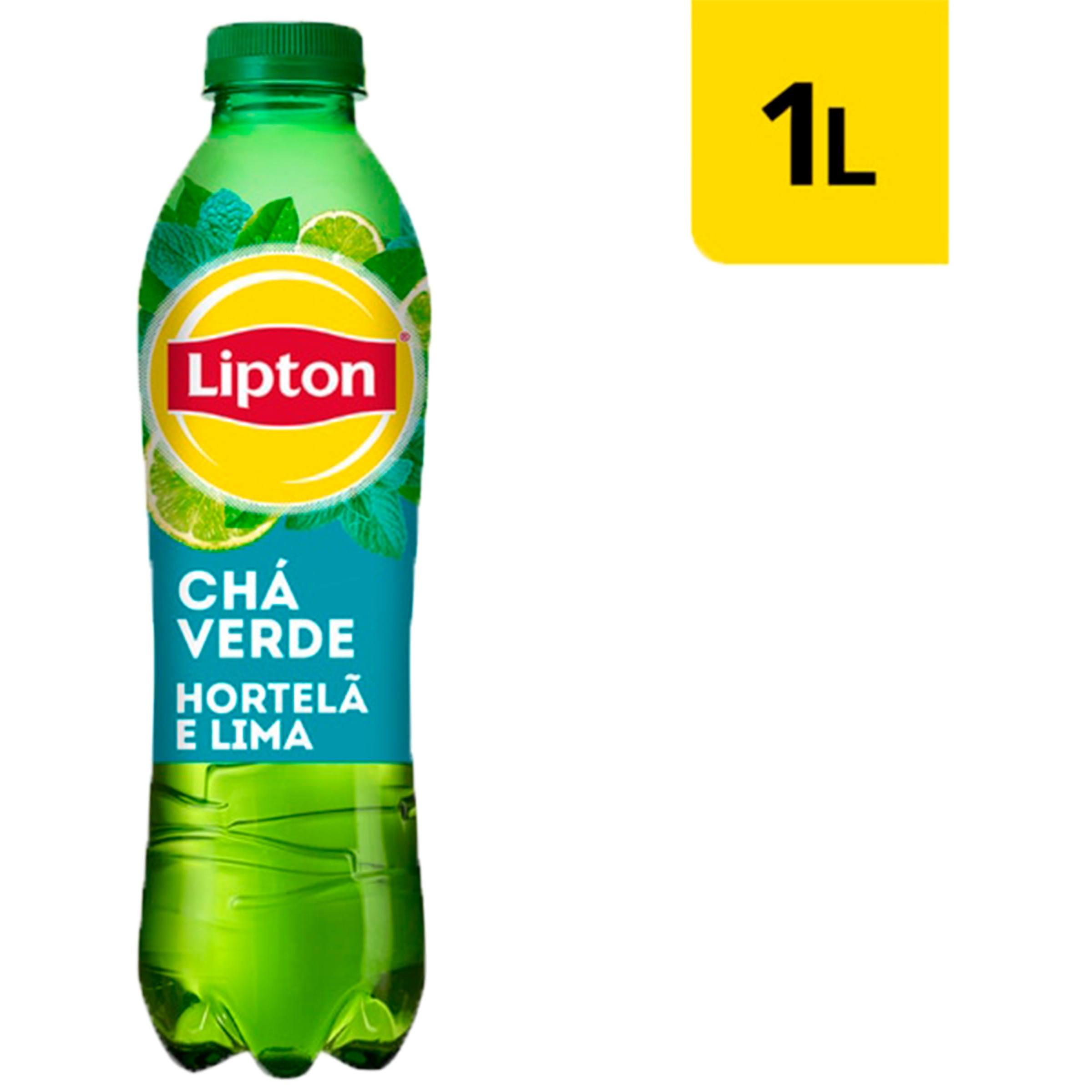 Chá Verde com Sabor a Hortelã e Lima garrafa 1 L