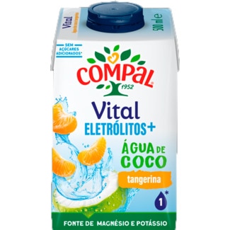 Vital Água de Coco Tangerina Eletrólitos + embalagem 50 cl - Compal
