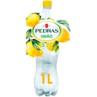 Água com Gás com Sabor a Limão garrafa 1 L - Pedras