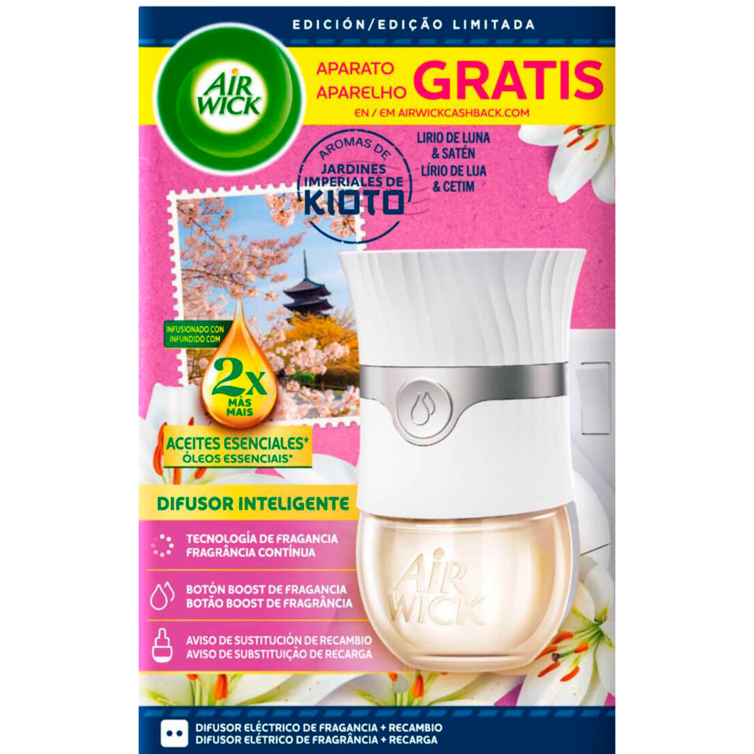 Ambientador Elétrico Kioto Air Wick embalagem 1 unidade