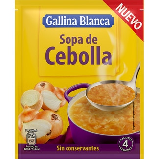 sopa de cebolla 4 raciones pack 3 sobres 48 g - Gallina Blanca