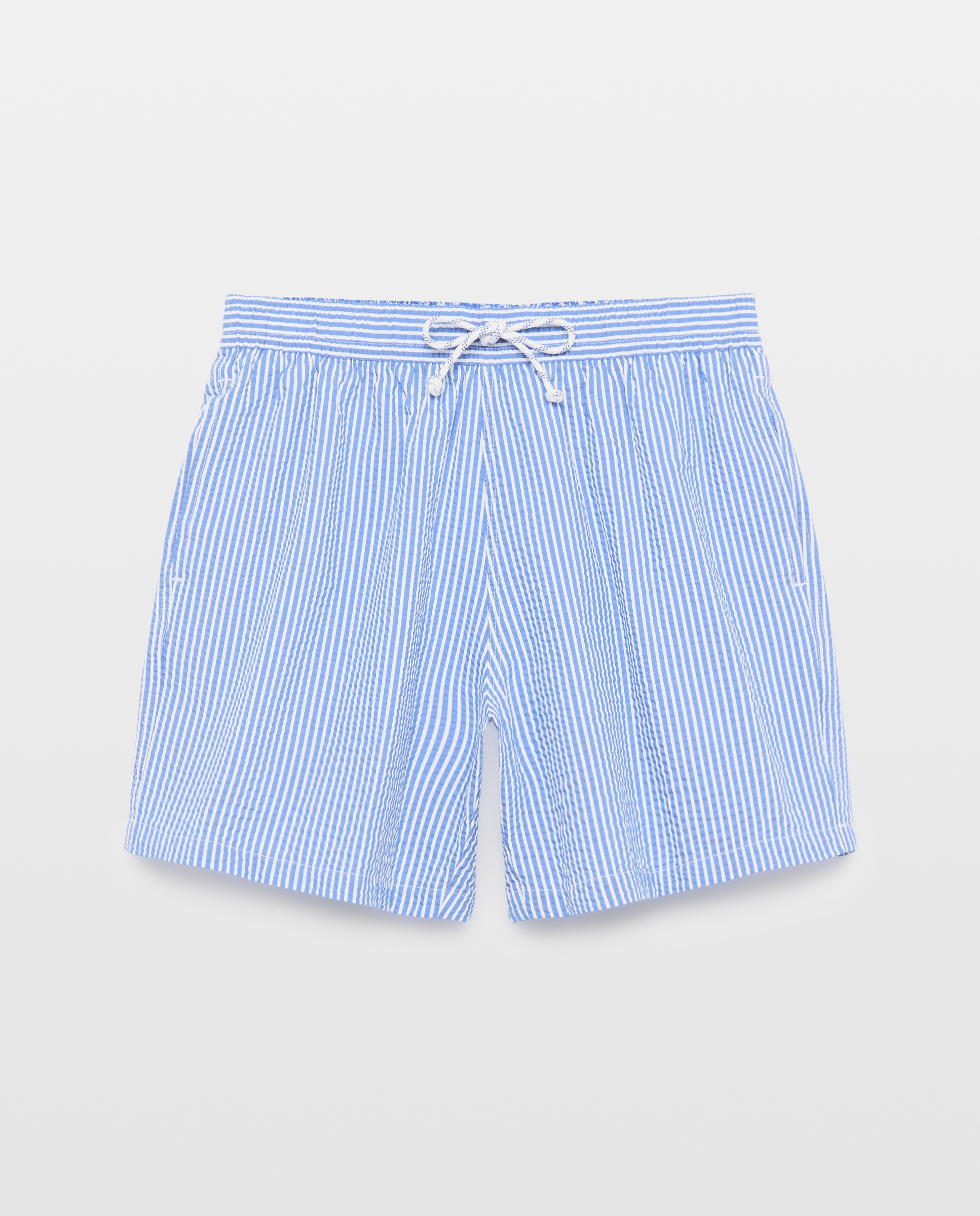Calções de Banho com Dois Bolsos Laterais Azul-marinho-3