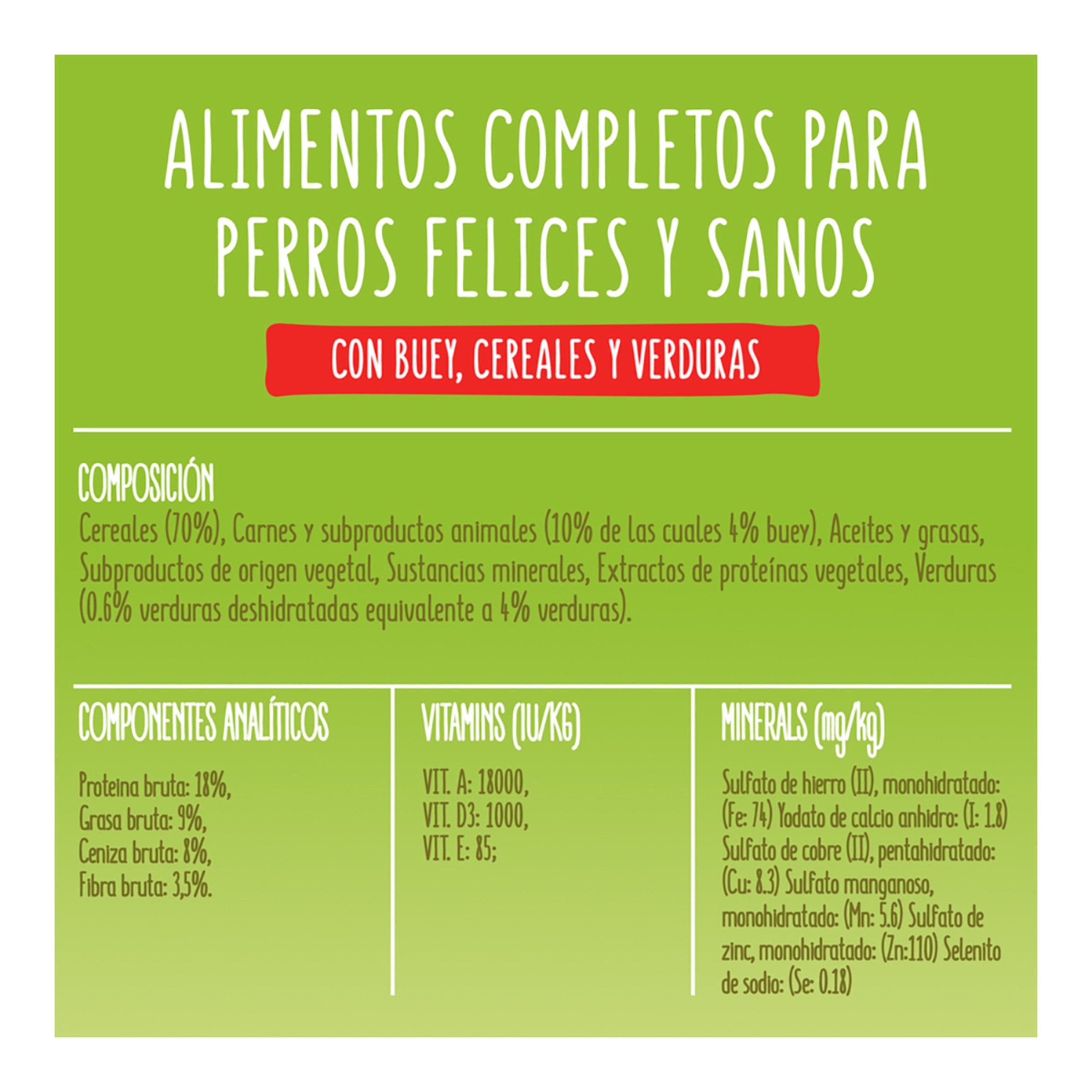 Pienso para perros adultos Friskies buey, cereales y verduras 7