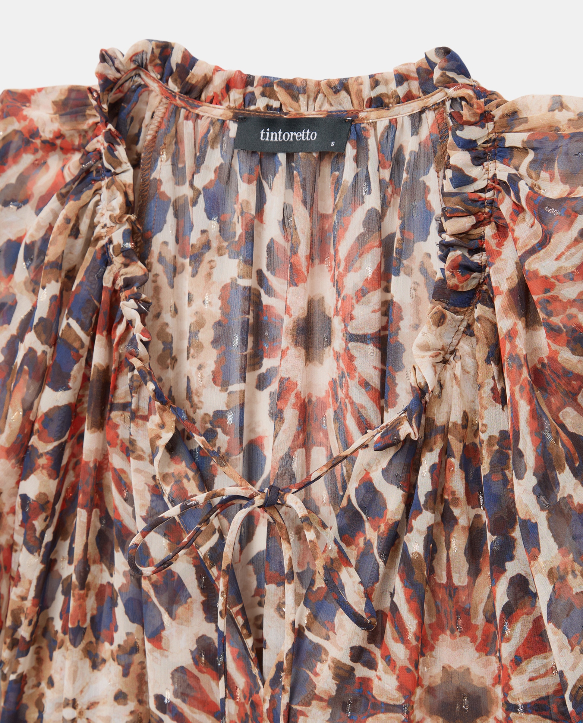 Blusa com Cordão Castanho-2