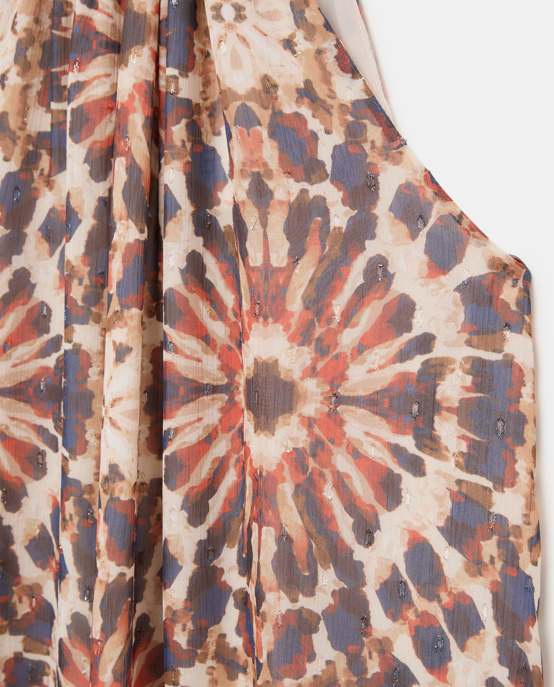 Vestido comprido com gola halter Castanho-2
