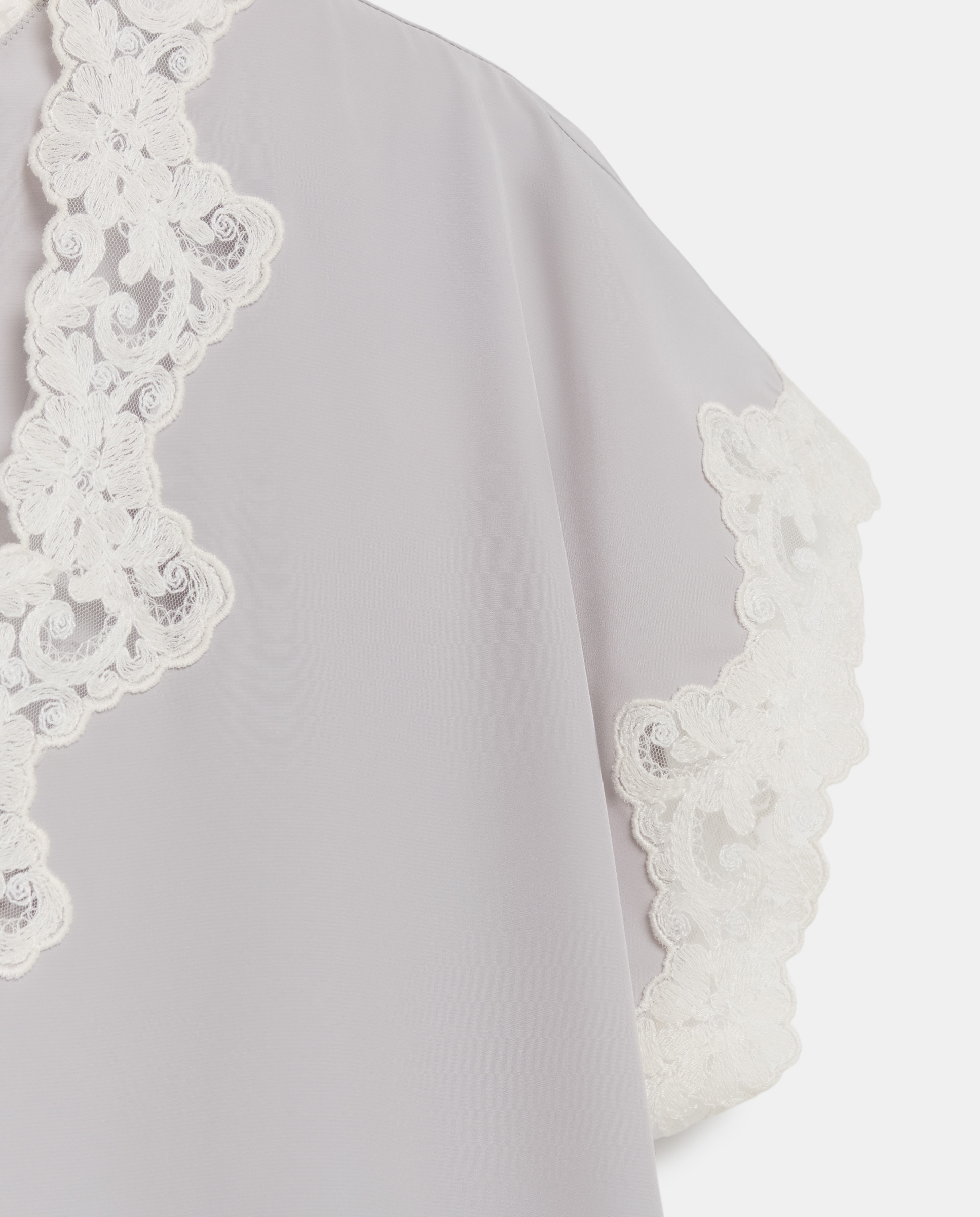 Camisa de Dormir Midi Cinzento-4