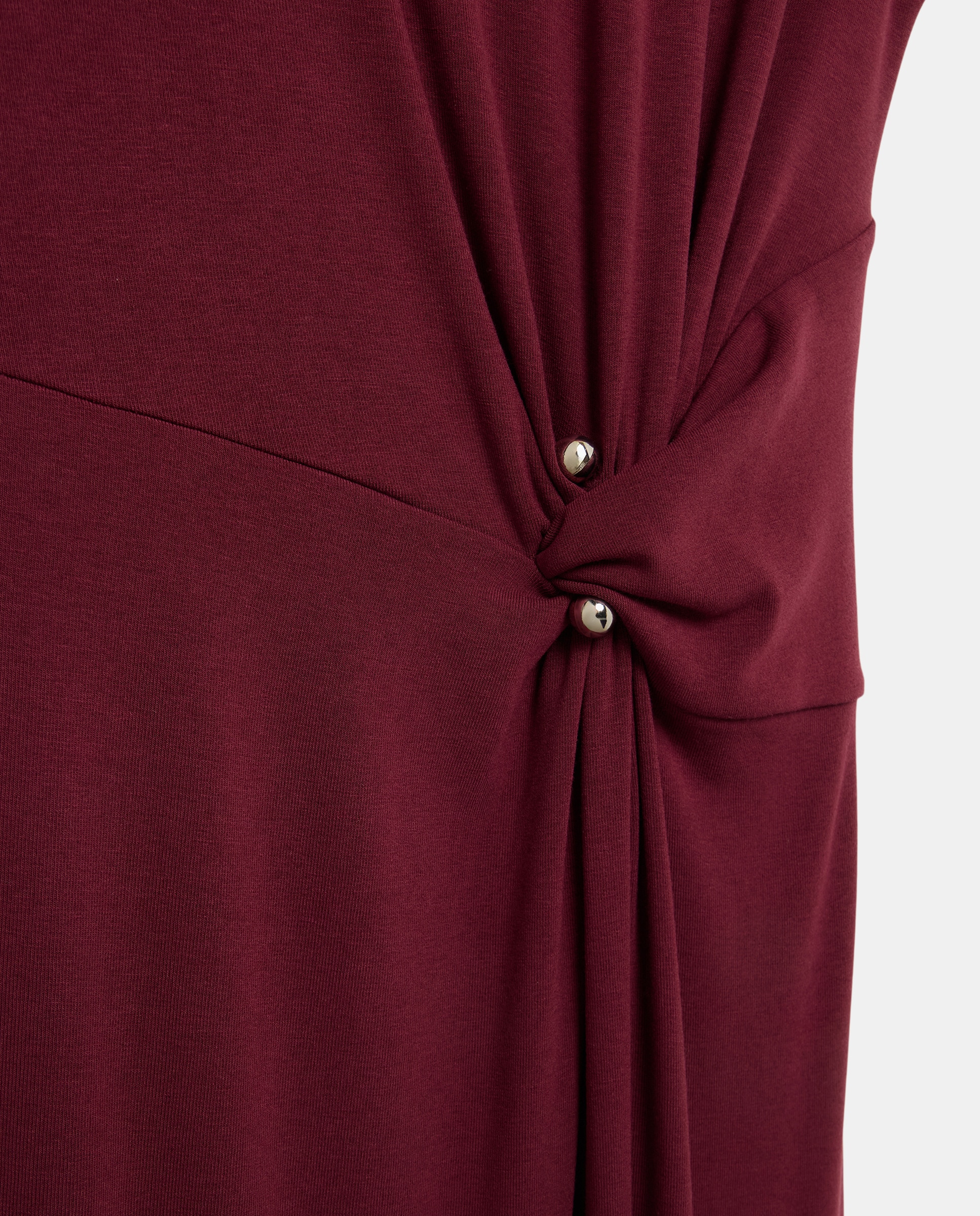 Vestido midi Bordeaux-2
