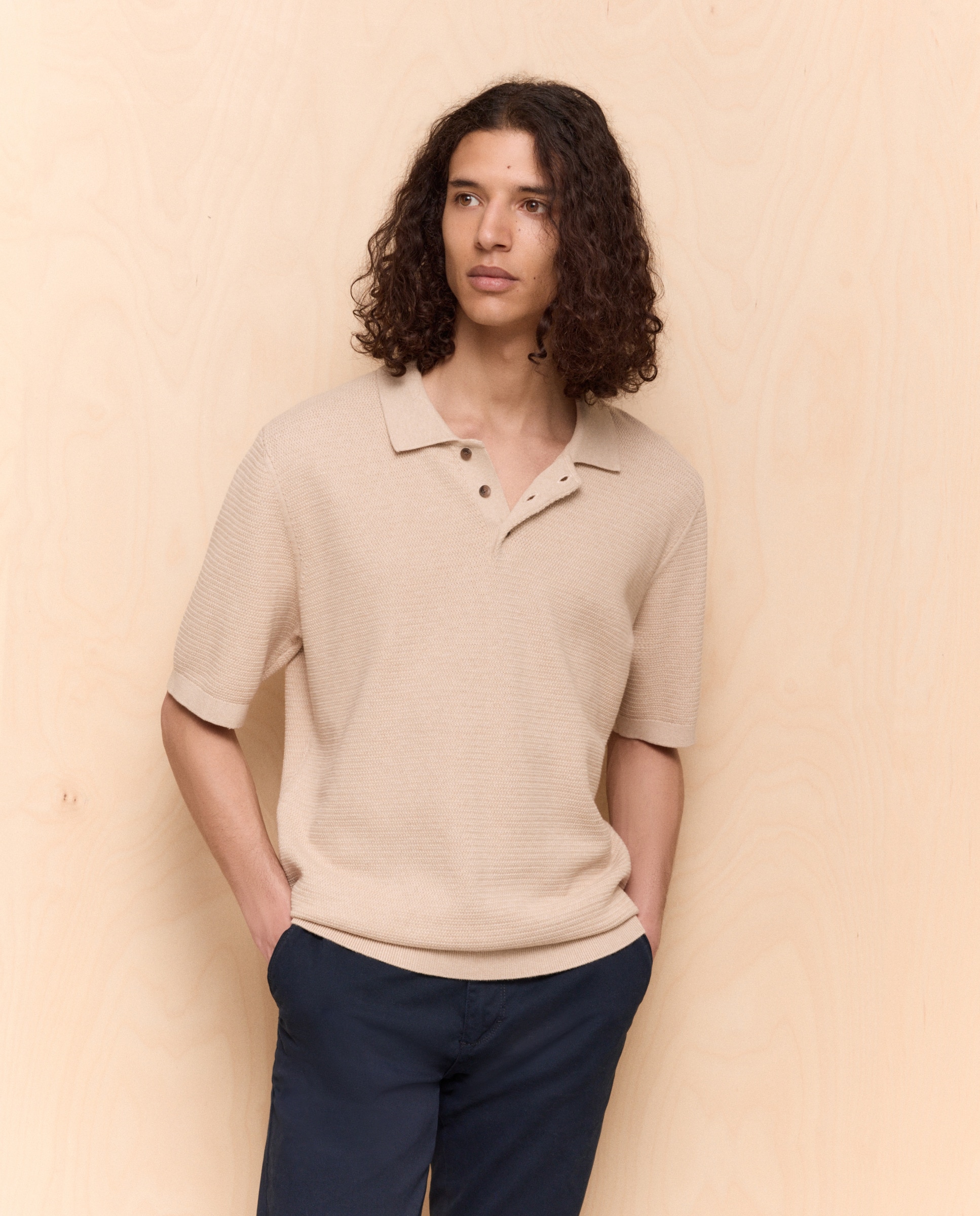 Imagem 0 de Polo de Tricot com Manga Curta