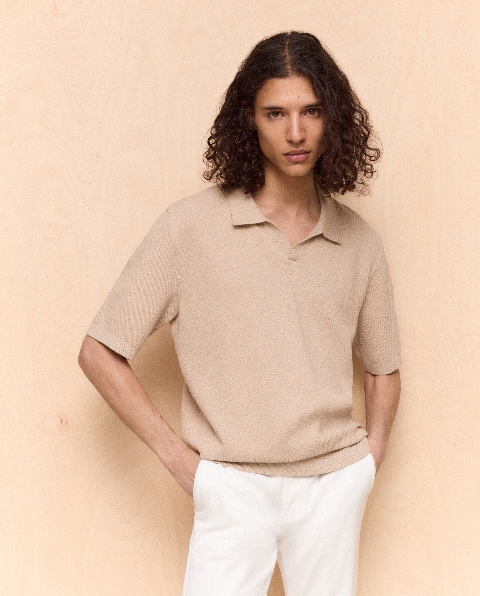 Imagem 0 de Polo de Tricot com Manga Curta