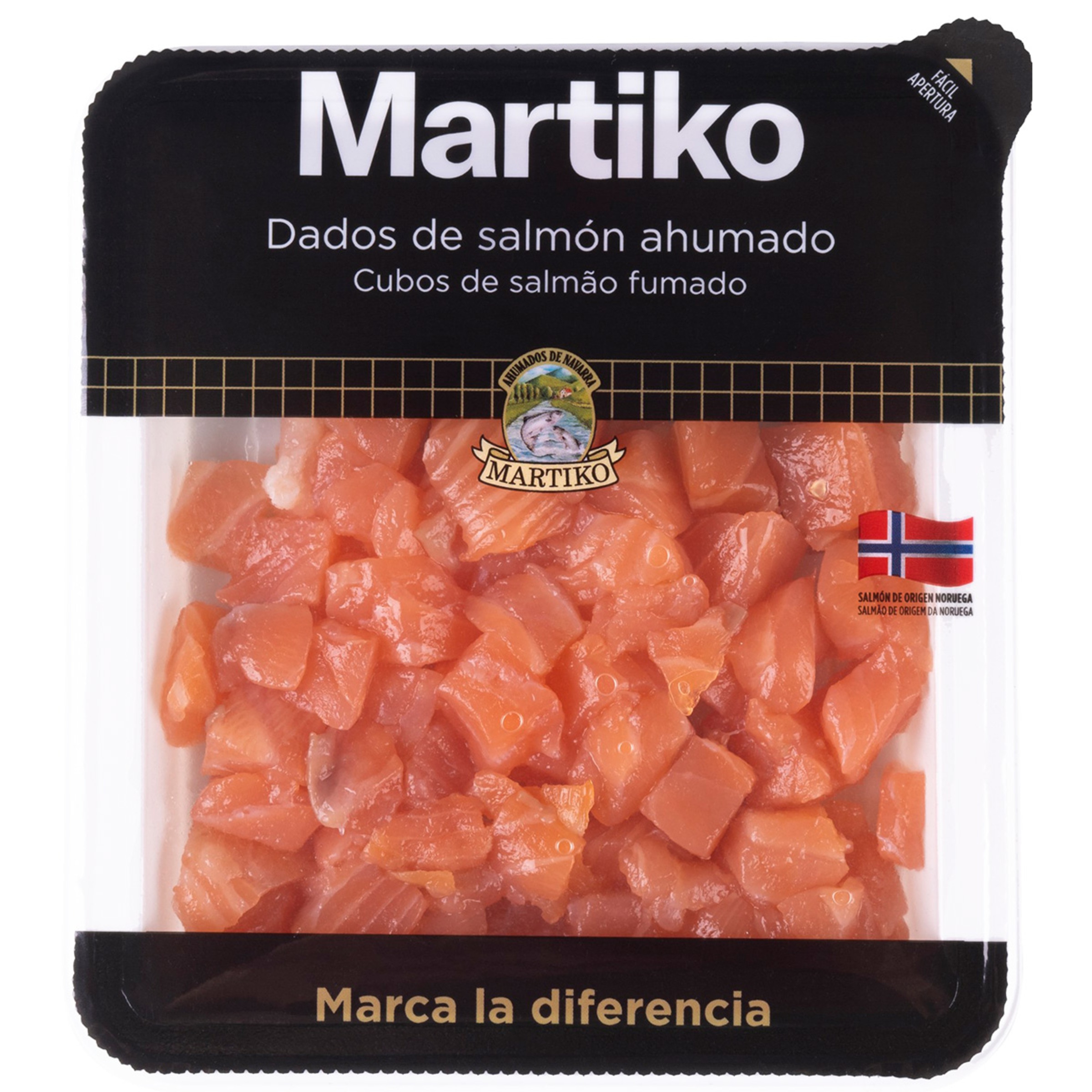 Cubos de Salmão Fumado unidade 80 g