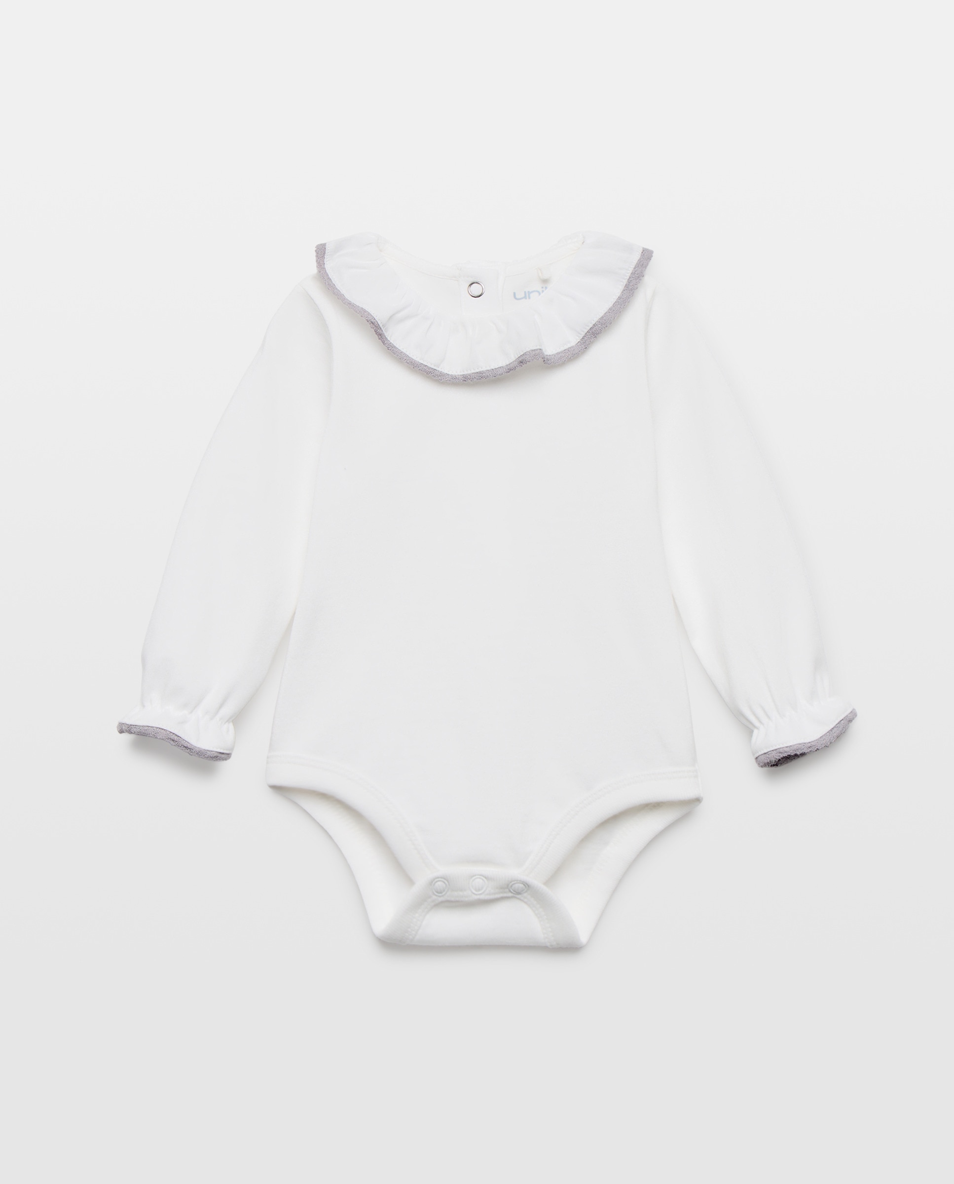 Imagen 0 de Body recién nacido cuello crochet