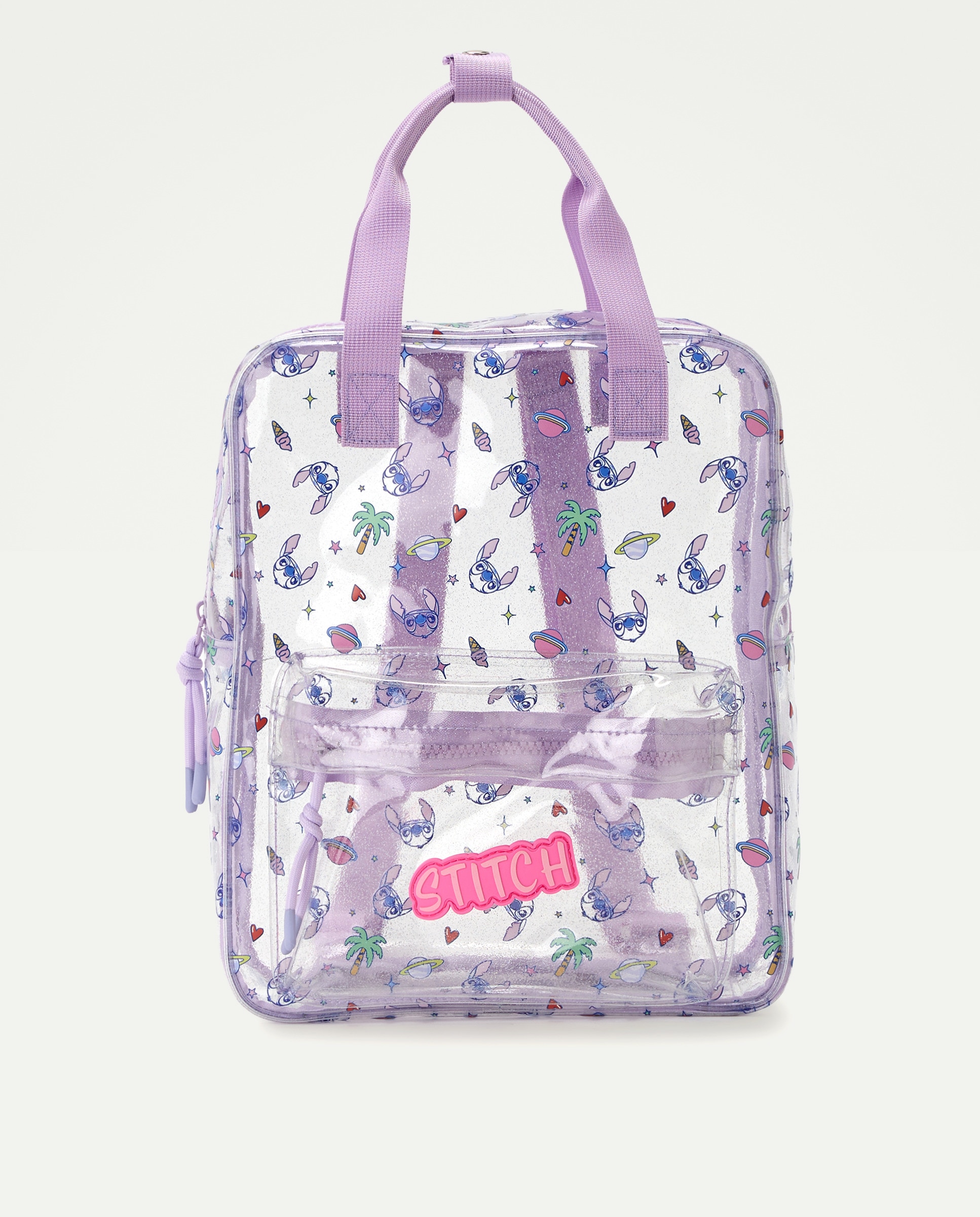 Imagem 0 de Mochila Transparente com Glitter Stitch
