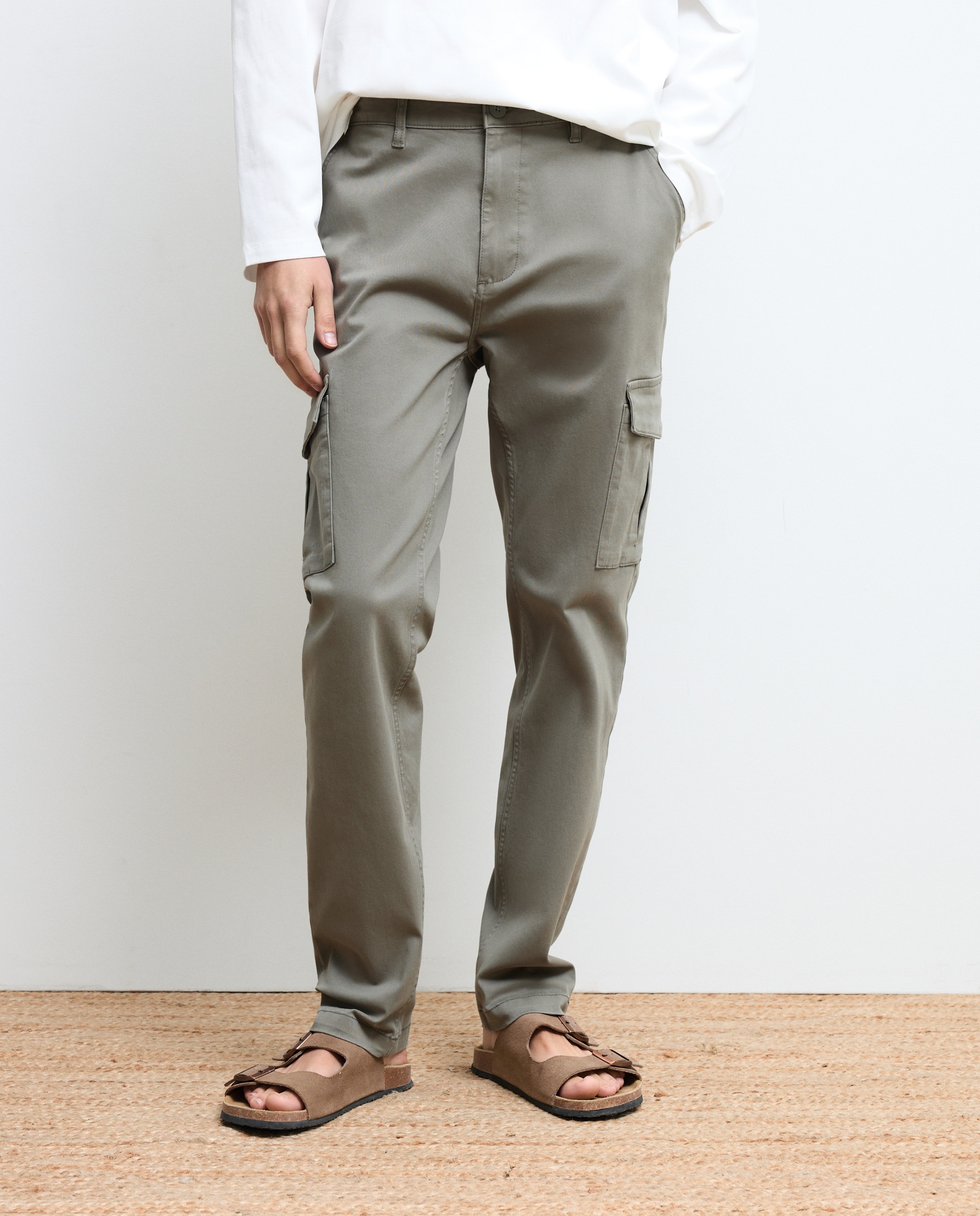 Pantalón cargo de hombre - Green Coast - 520 Kaki 520 Kaki-2