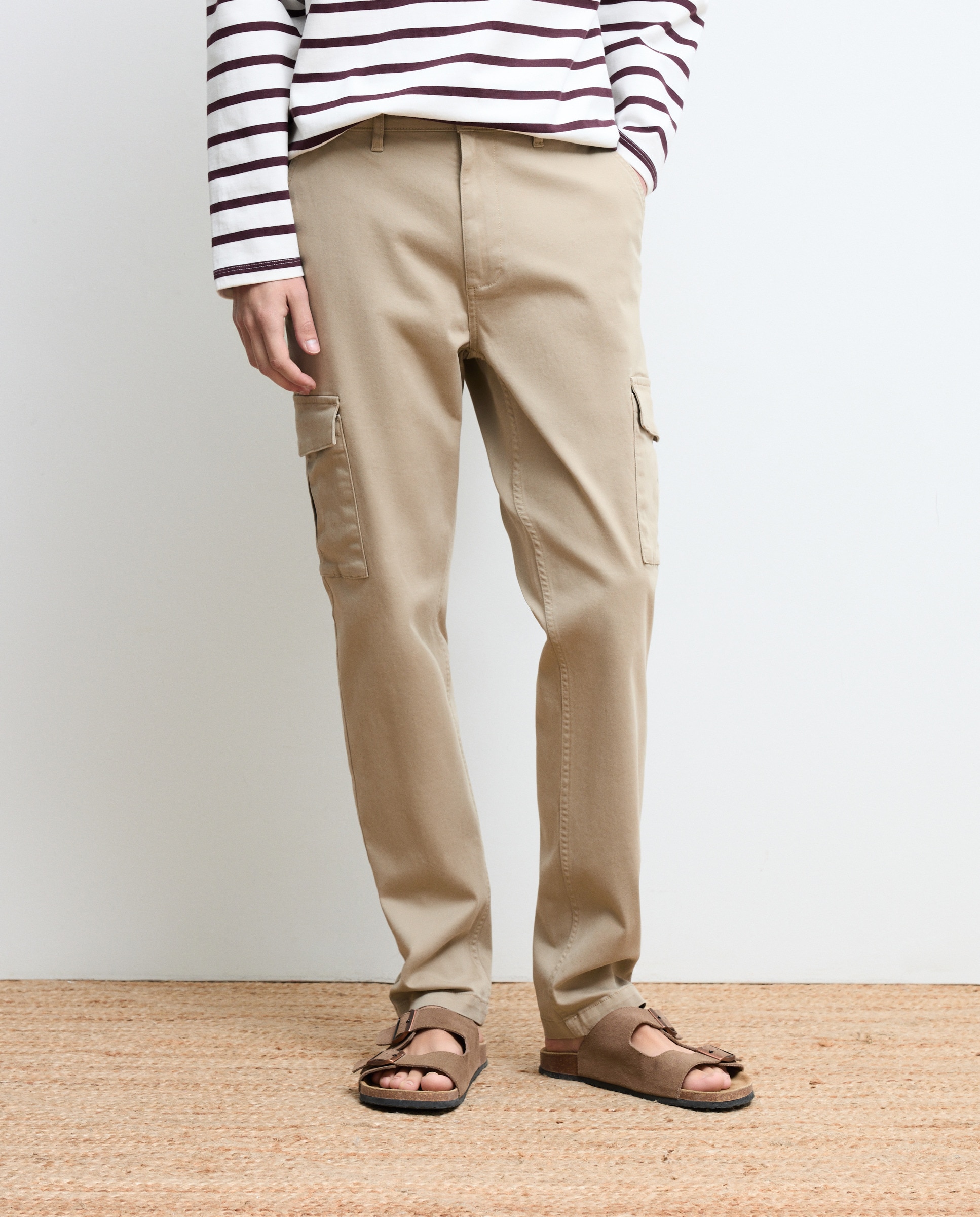 Pantalón cargo de hombre - Green Coast - Tostado Tostado-2