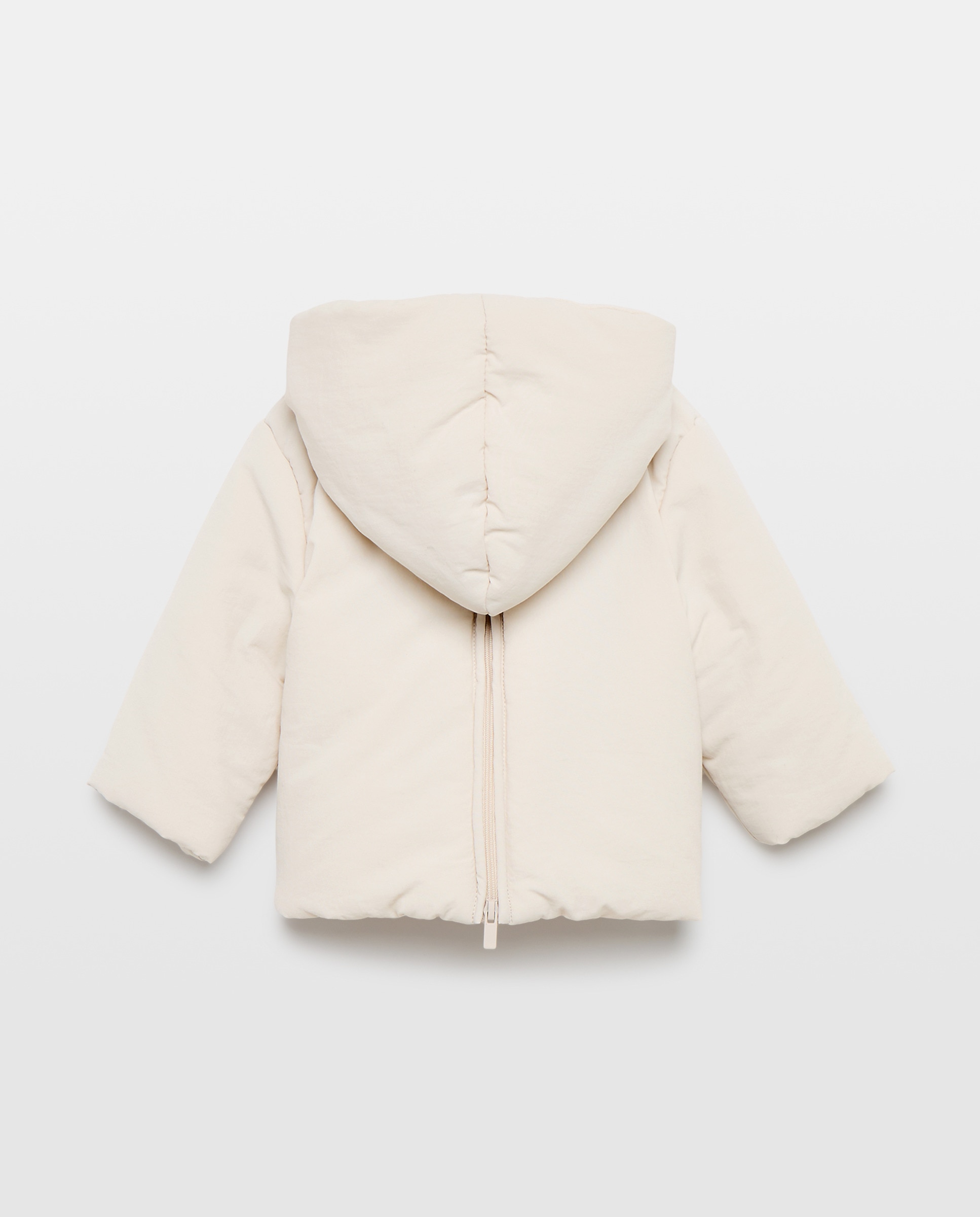 Parka Acolchoada Ligeira de Bebé com Pele de Borrego Baby El Corte Inglés 120 Cru-2