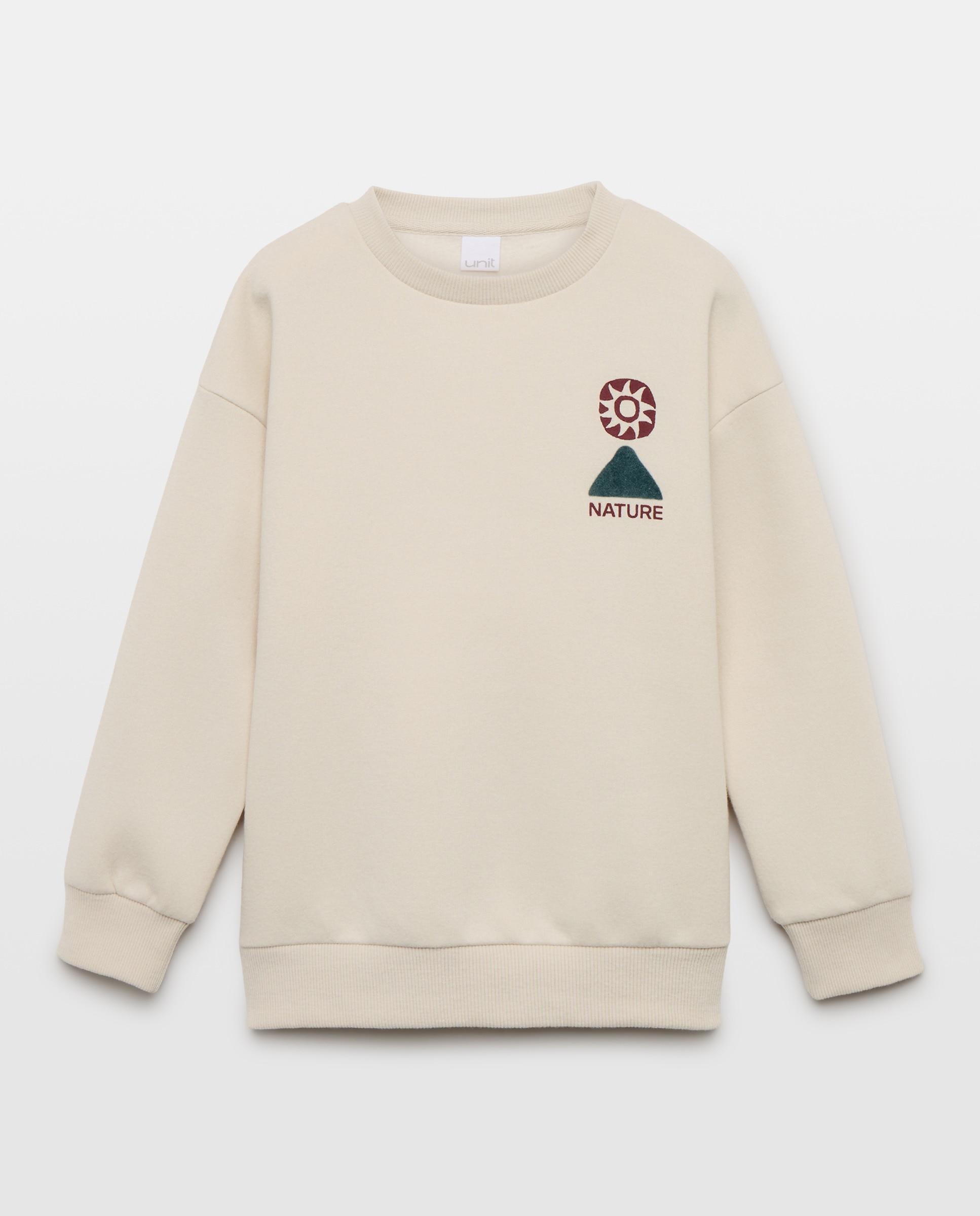 Imagen 0 de Sudadera de niño cuello caja estampada