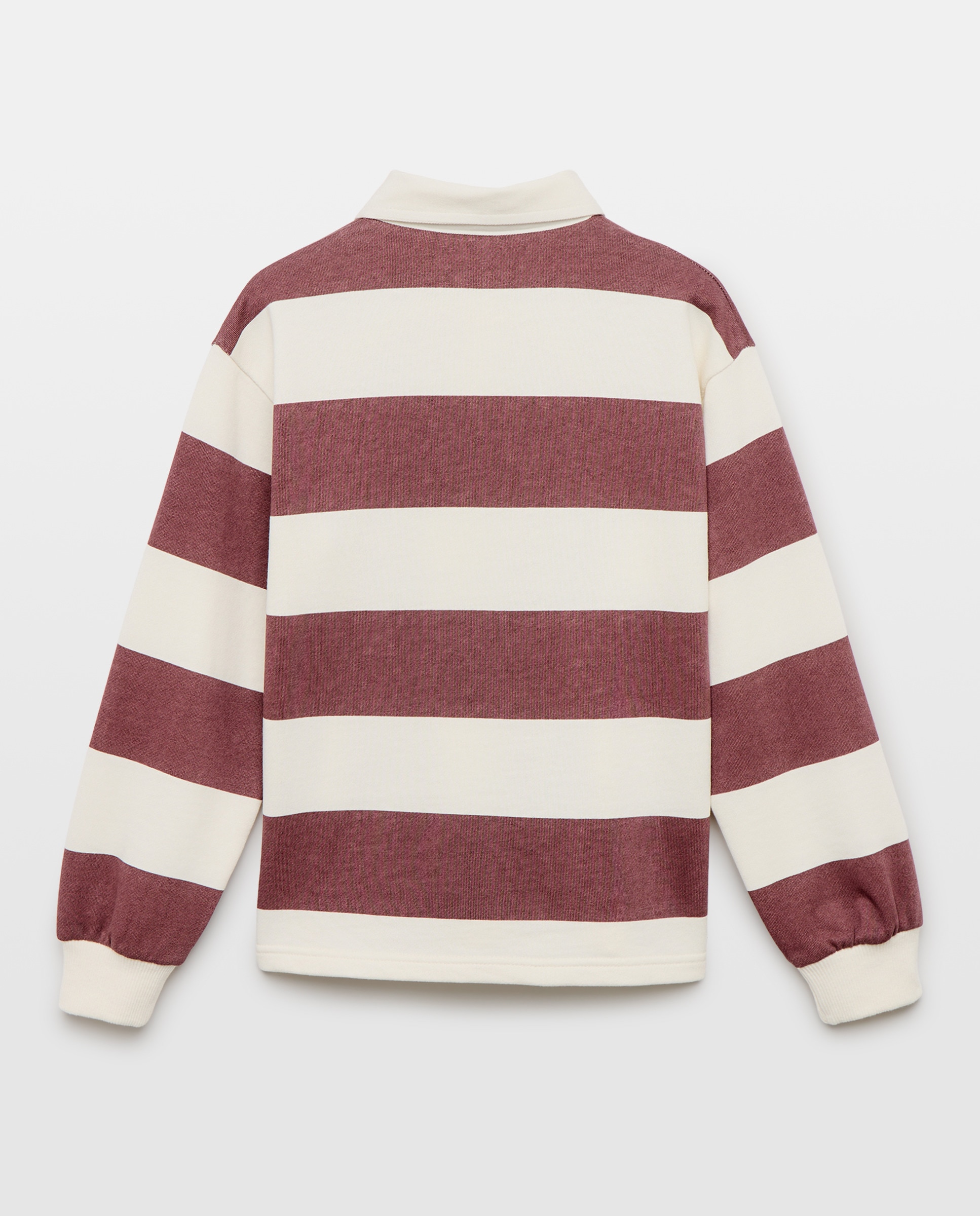 Sudadera de niño cuello polo Morado-2