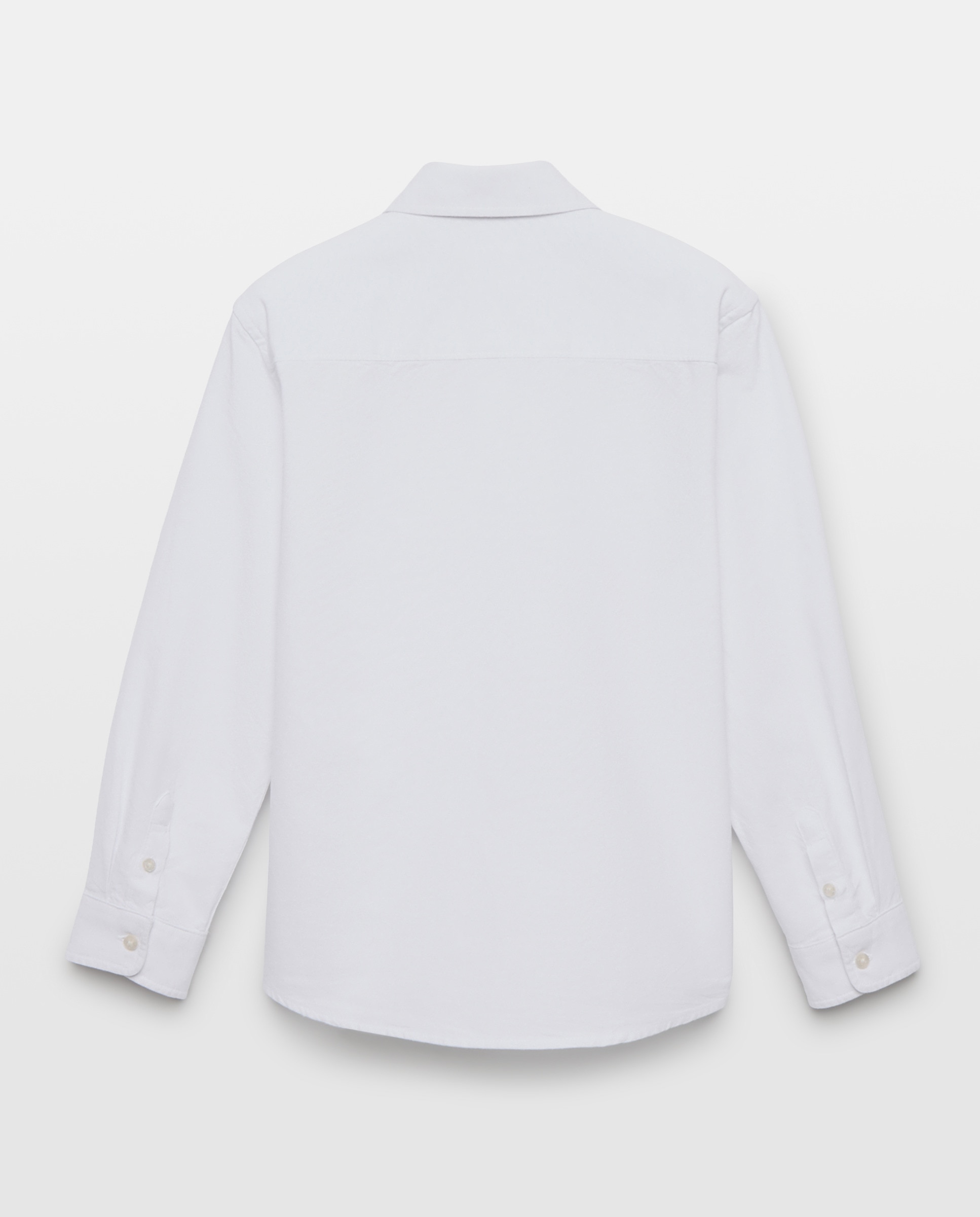 Camisa de niño oxford lisa Blanco-2