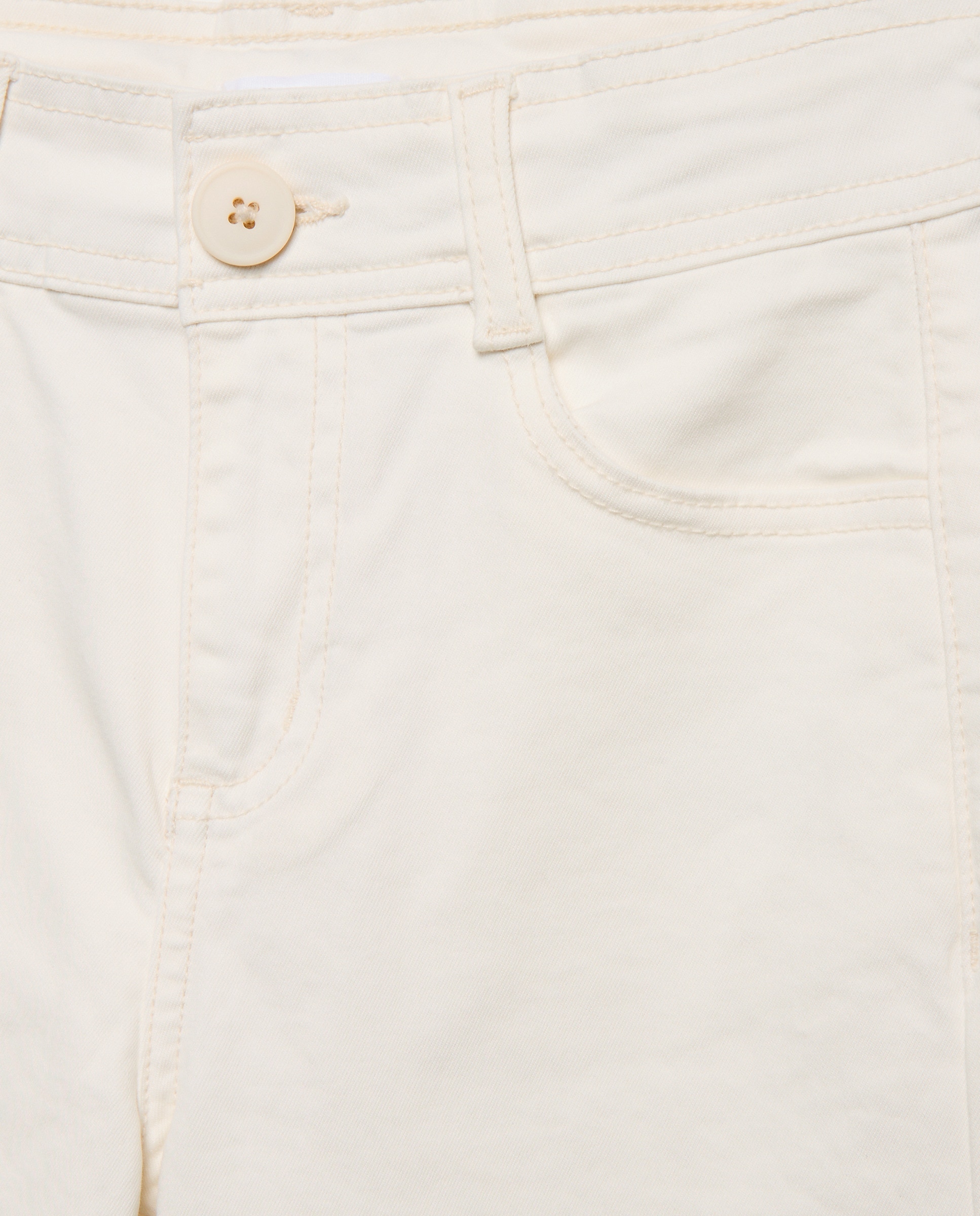 Pantalón niña ancho culotte 130 Marfil-3