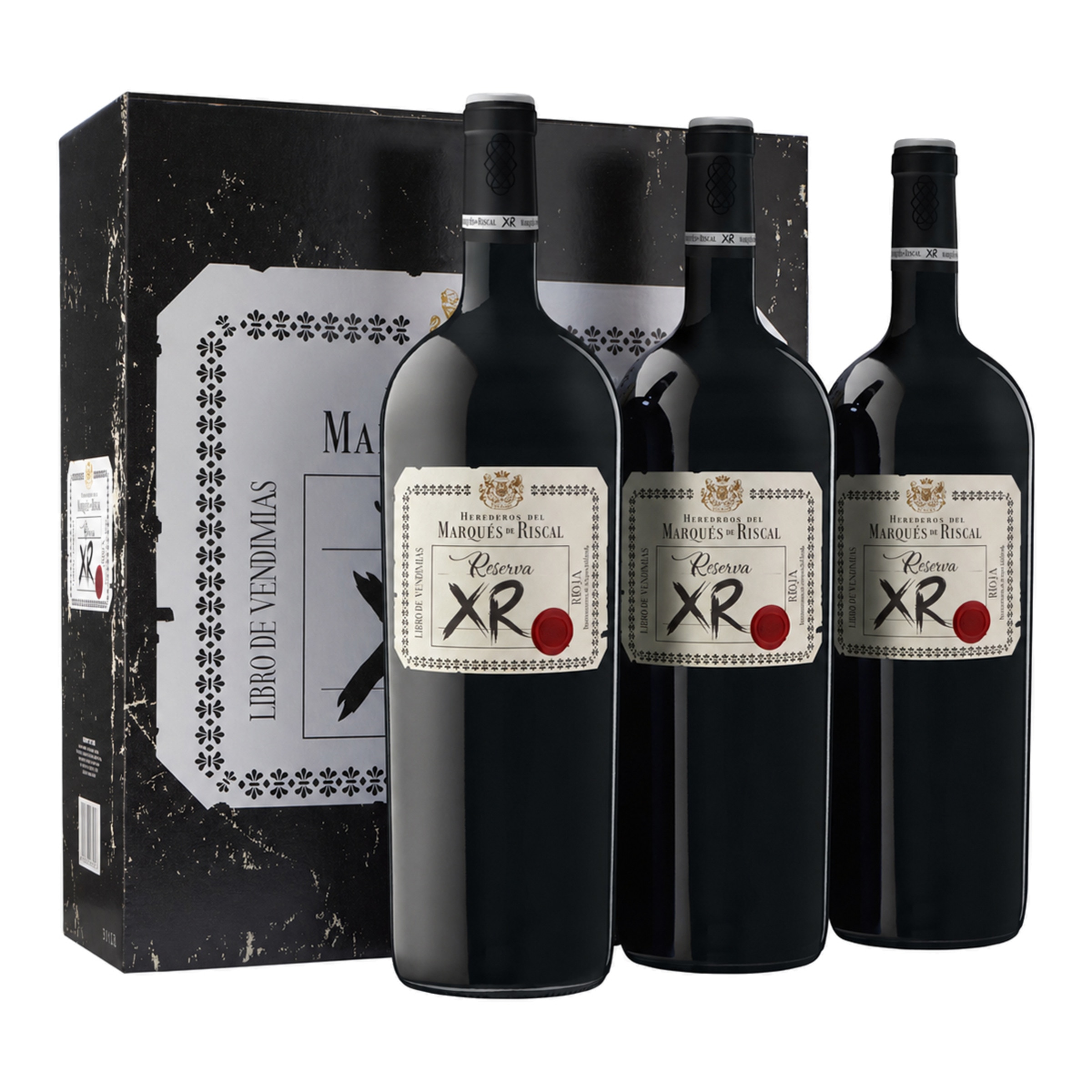 Estuche vinos tintos Reserva XR de Marqués de Riscal 2019 Rioja Mágnum 1