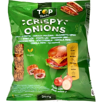 cebolla frita crujiente deshidratada envase 200 g - Top Taste